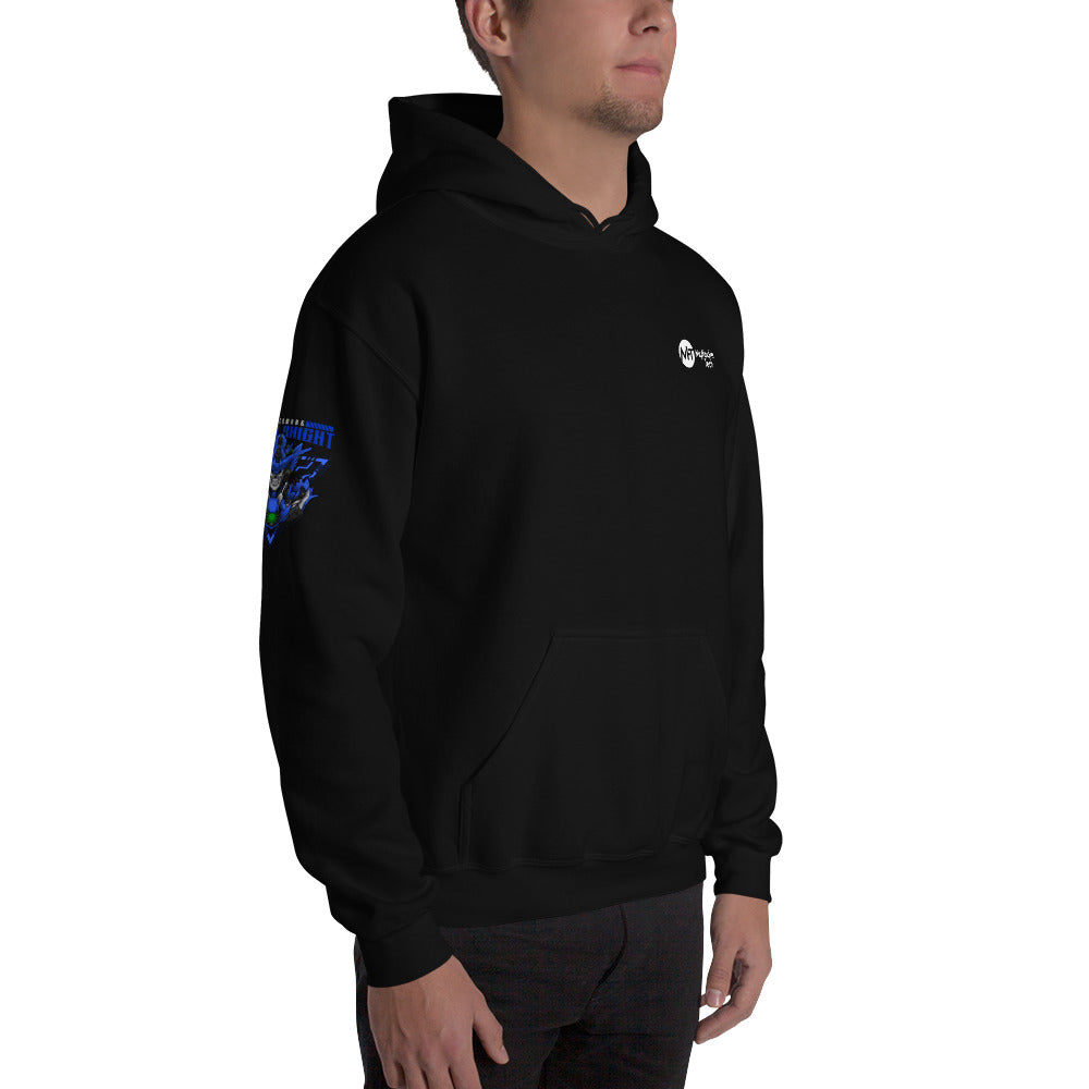 CyberWare Cyber knight - Unisex Hoodie (all sides print) by DarkByteGear