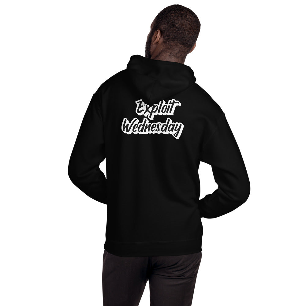 Exploit Wednesday - Unisex Hoodie (back print) by DarkByteGear