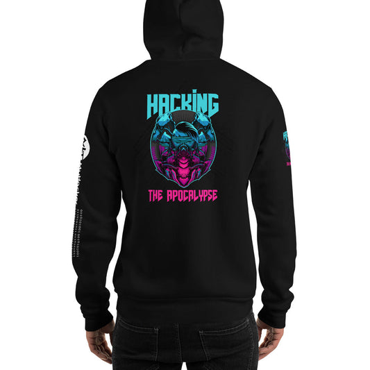 Hacking the apocalypse v1 - Unisex Hoodie (all sides print) by DarkByteGear