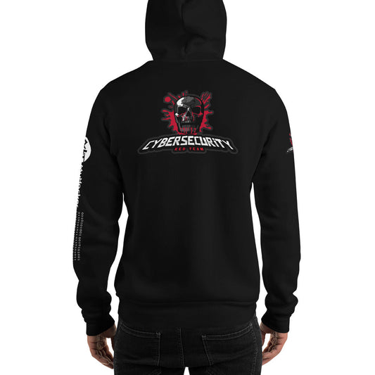 Cybersecurity Red Team v4 - Unisex Hoodie (all sides print) by DarkByteGear