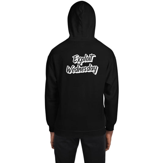 Exploit Wednesday - Unisex Hoodie (back print) by DarkByteGear