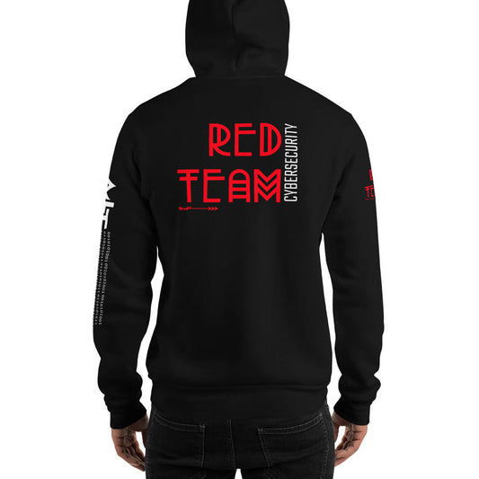Cyber Security Red Team v5 - Unisex Hoodie (back print) by DarkByteGear
