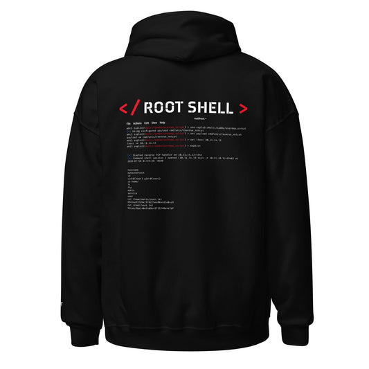 root shell - Unisex Hoodie (all sides print) by DarkByteGear