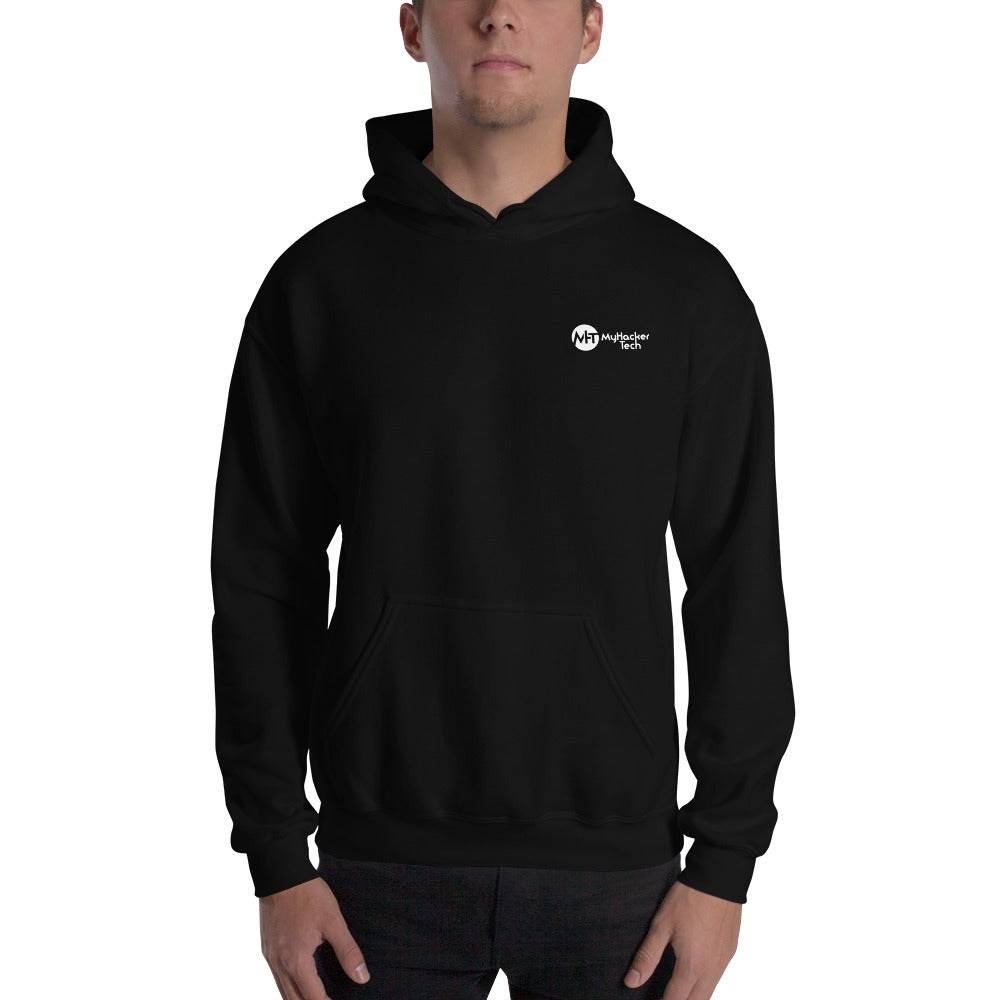 On the 8th day God created hackers - Unisex Hoodie (back print) by DarkByteGear