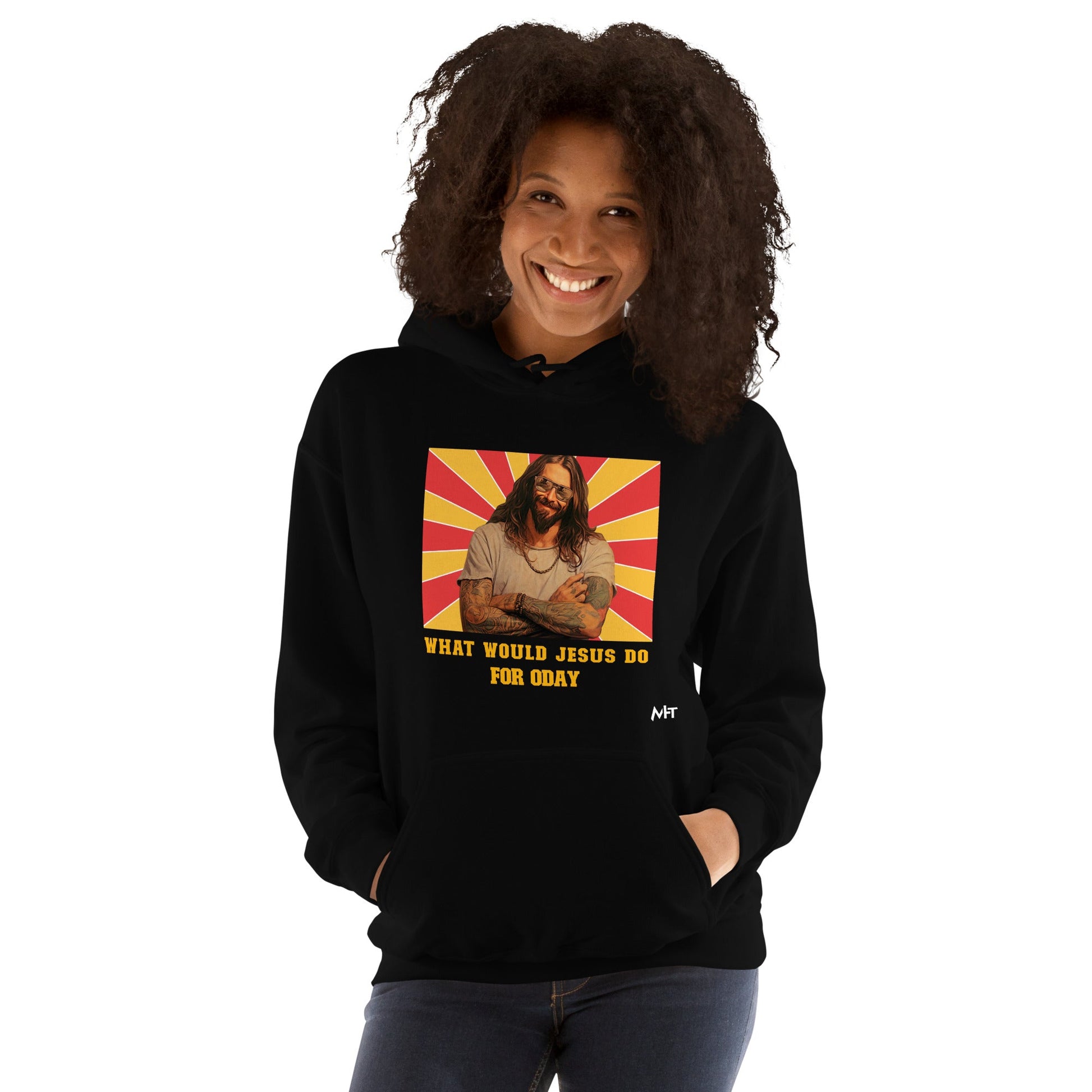 What would Jesus do for 0day v1 - Unisex Hoodie by DarkByteGear