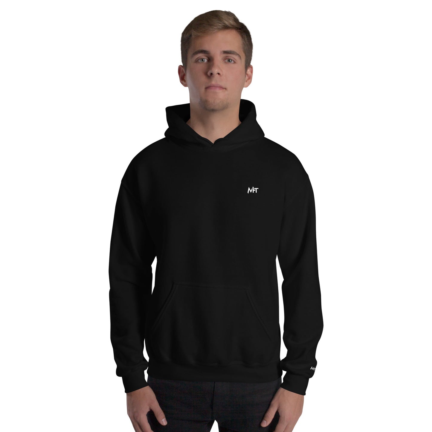 Grey Hat Hacker - Unisex Hoodie (back print) by DarkByteGear