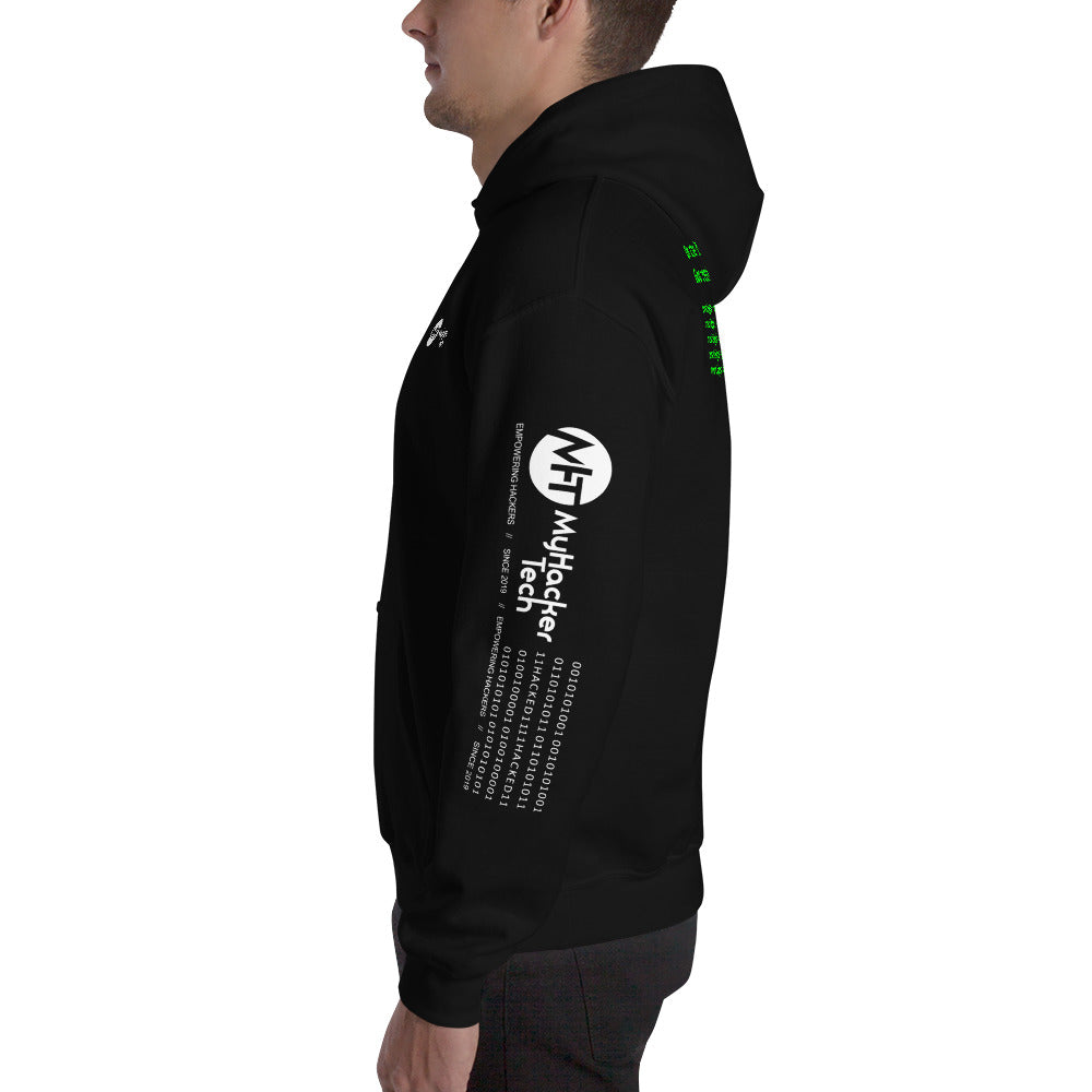 On the 8th day God created hackers - Unisex Hoodie (all side print) by DarkByteGear