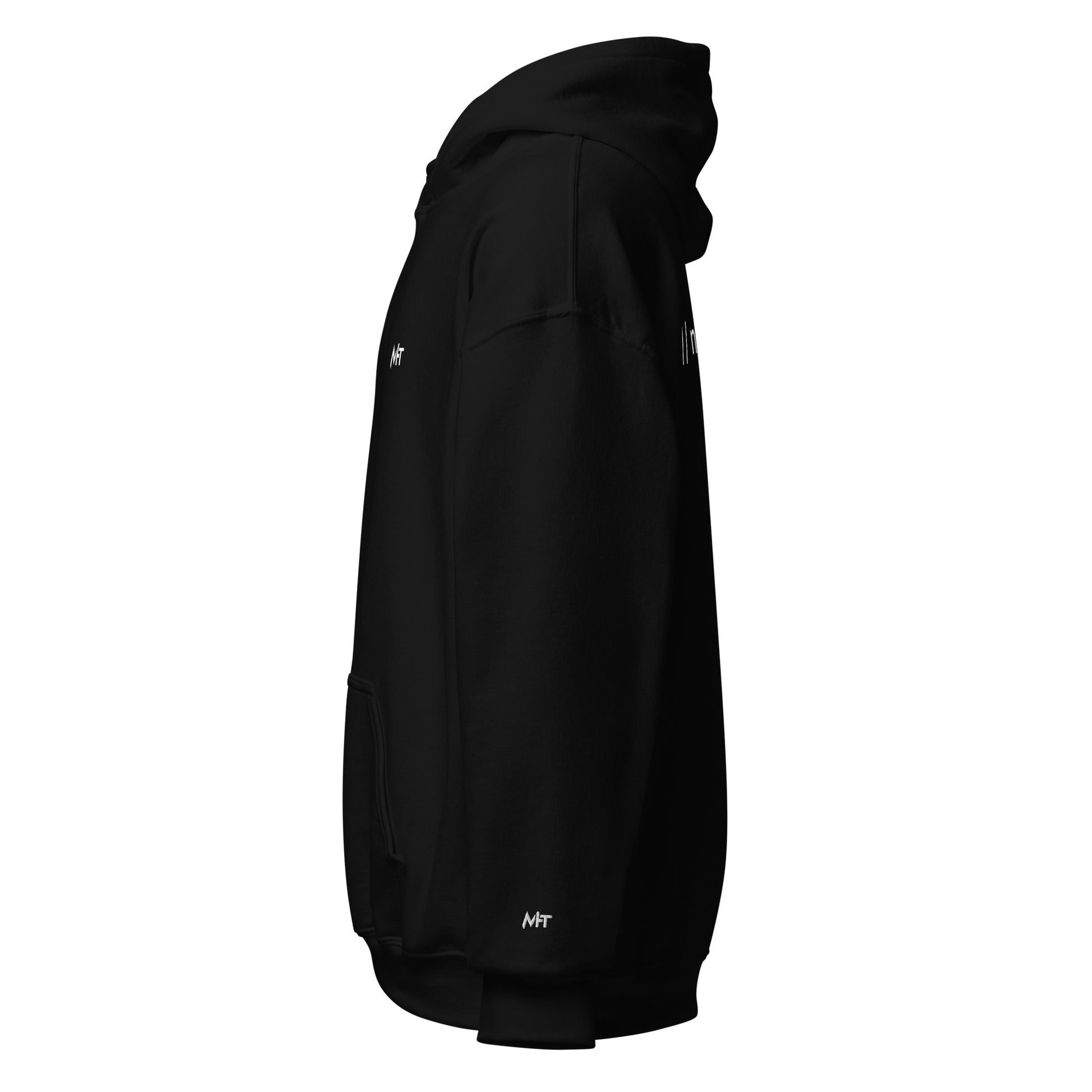 // no comment - Unisex Hoodie (with all sides design) by DarkByteGear