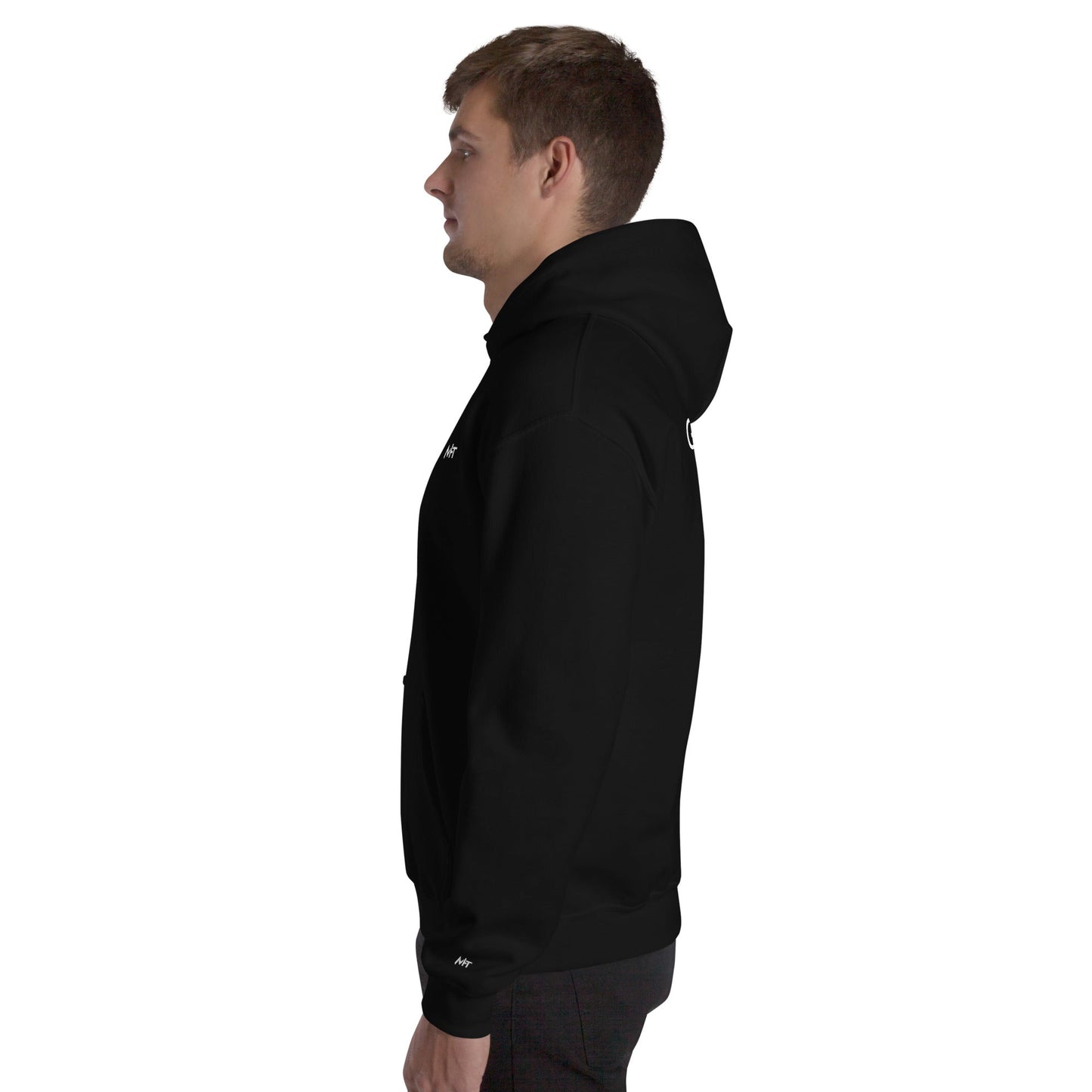 Grey Hat Hacker - Unisex Hoodie (back print) by DarkByteGear