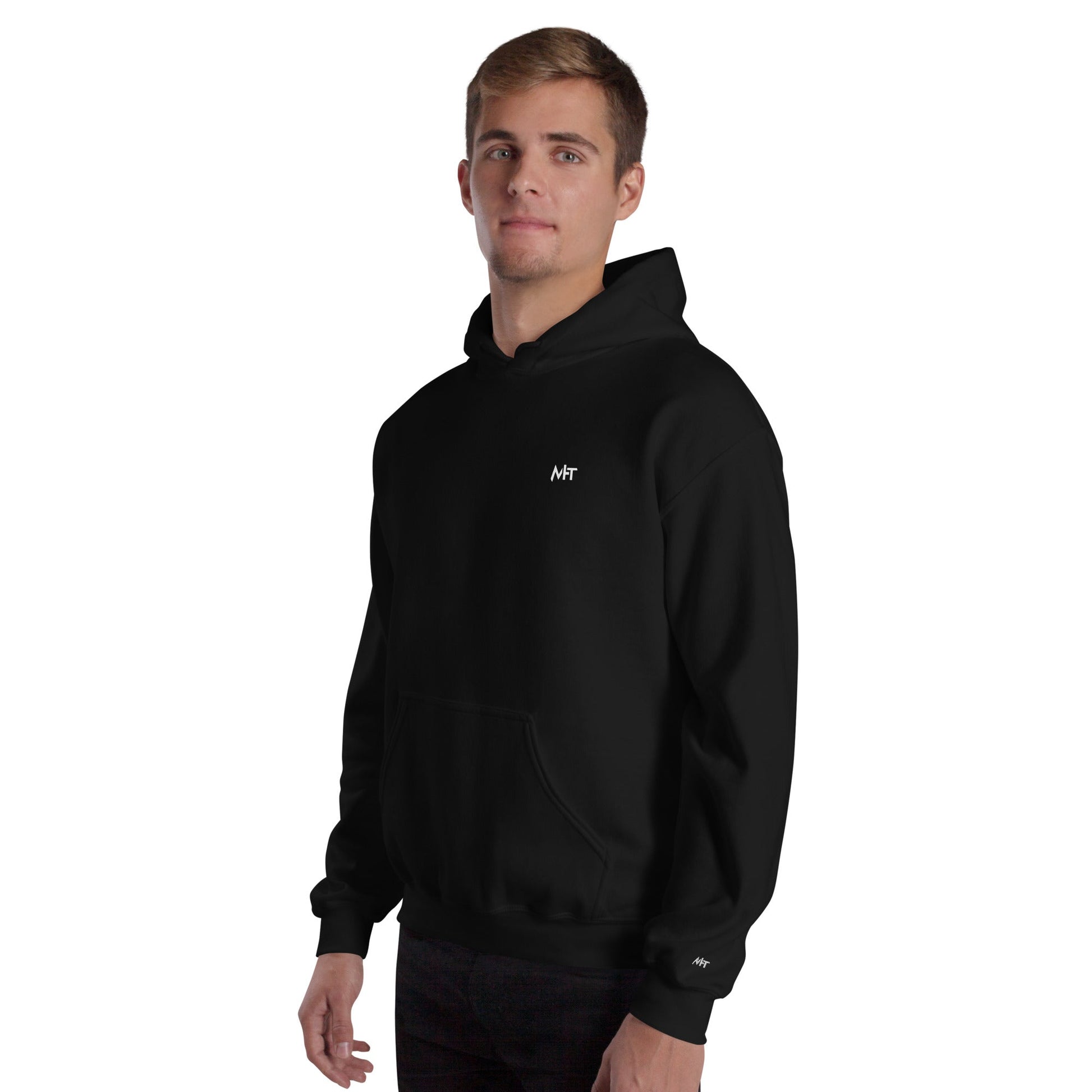 Grey Hat Hacker - Unisex Hoodie (back print) by DarkByteGear