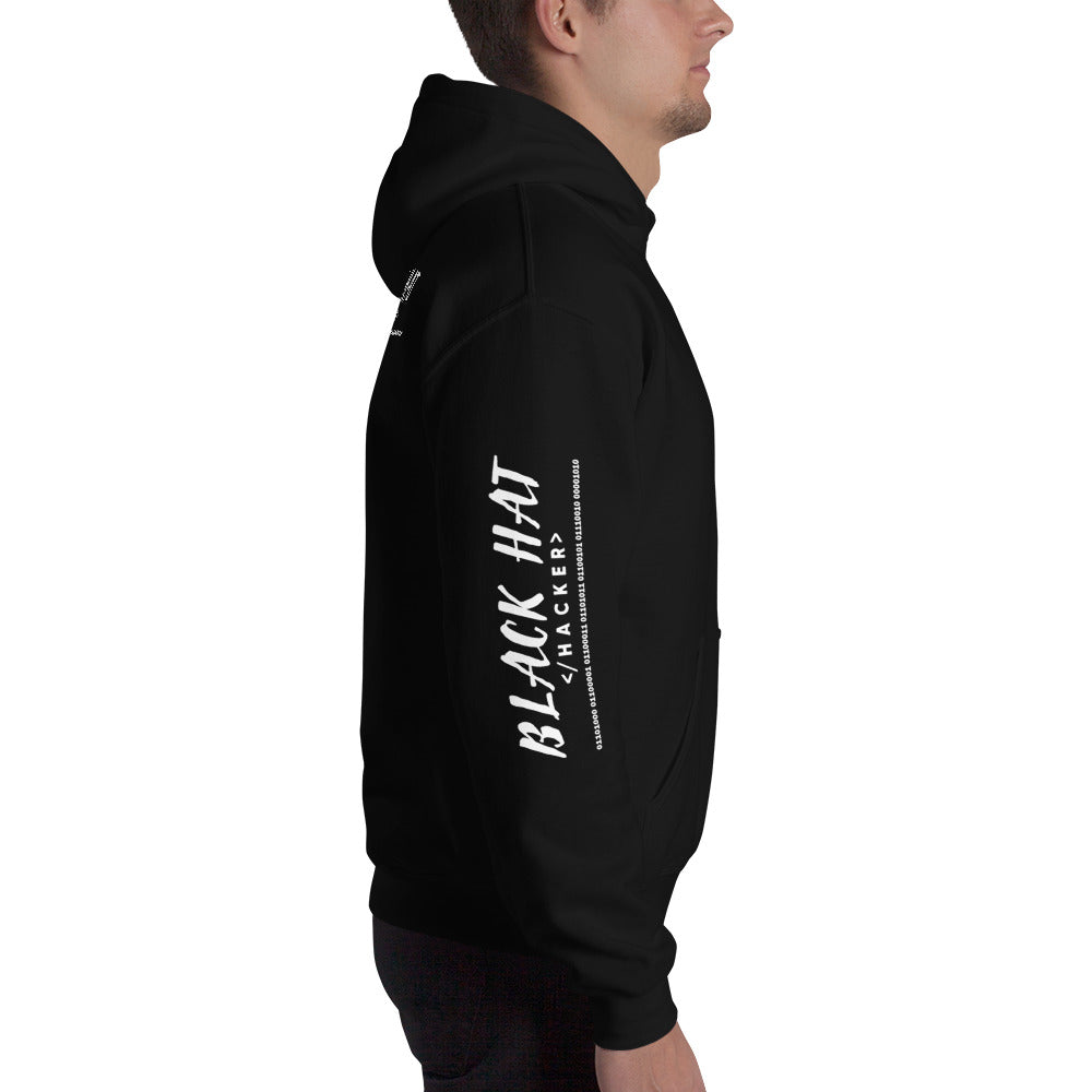 Black Hat Hacker V2 - Unisex Hoodie by DarkByteGear