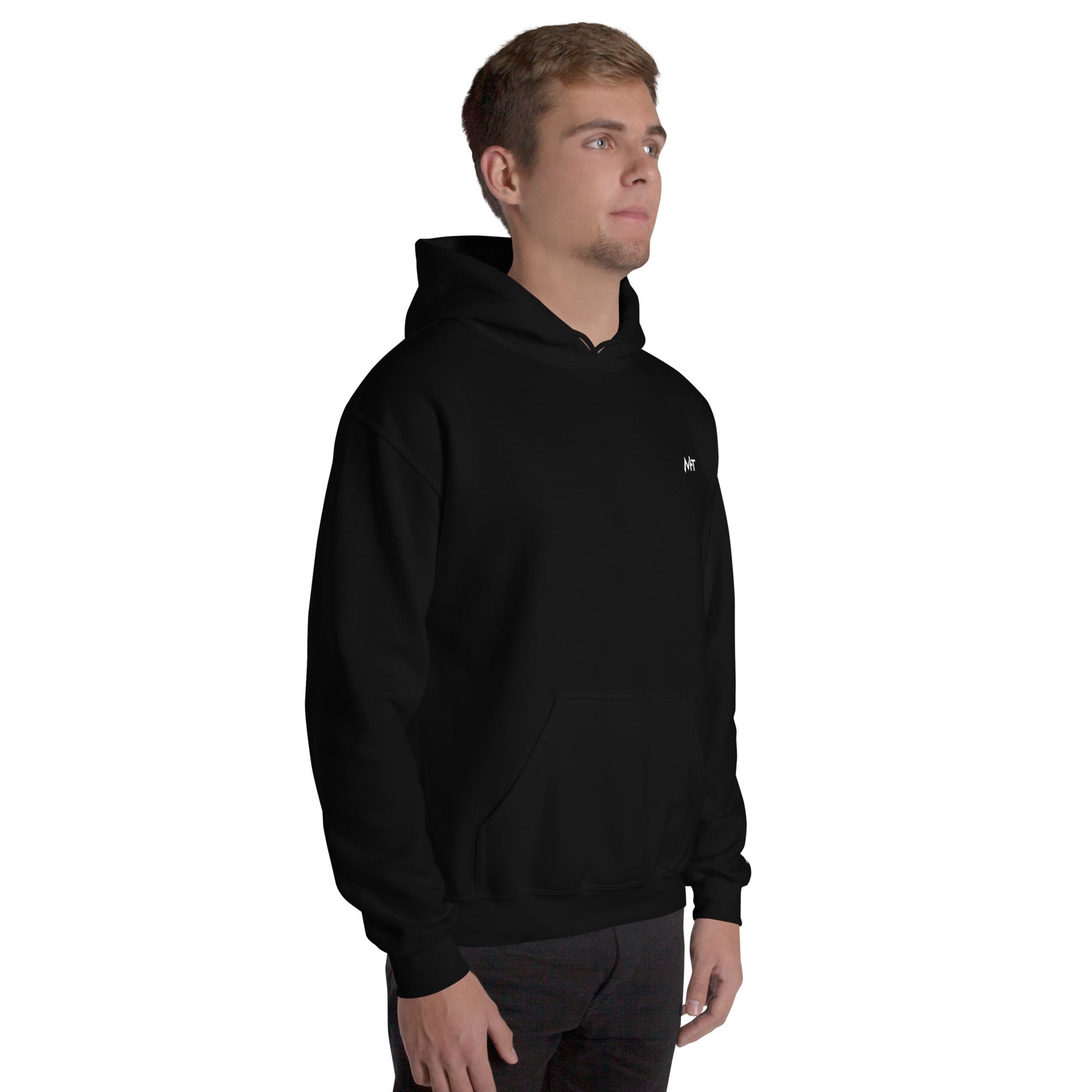 Grey Hat Hacker - Unisex Hoodie (back print) by DarkByteGear