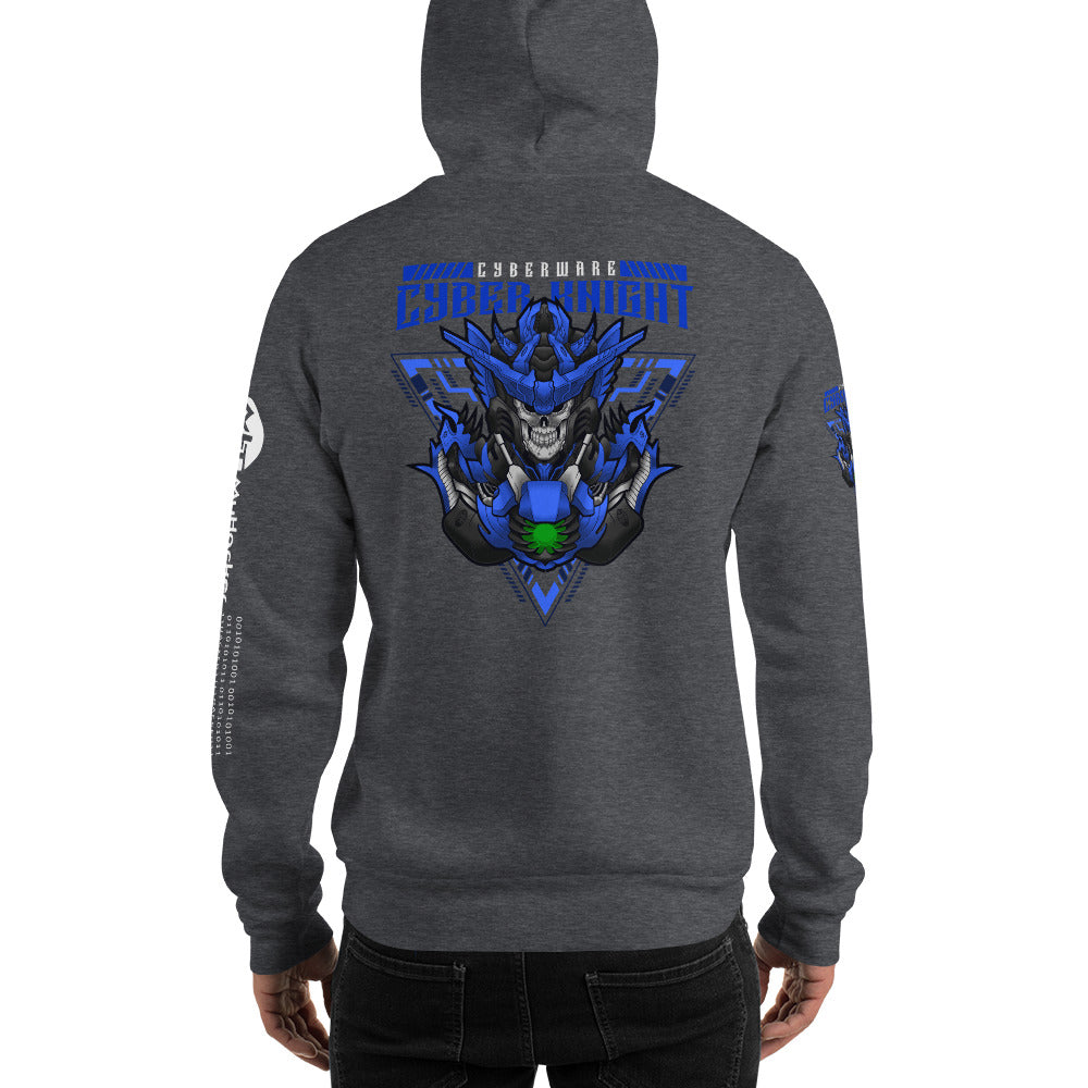 CyberWare Cyber knight - Unisex Hoodie (all sides print) by DarkByteGear
