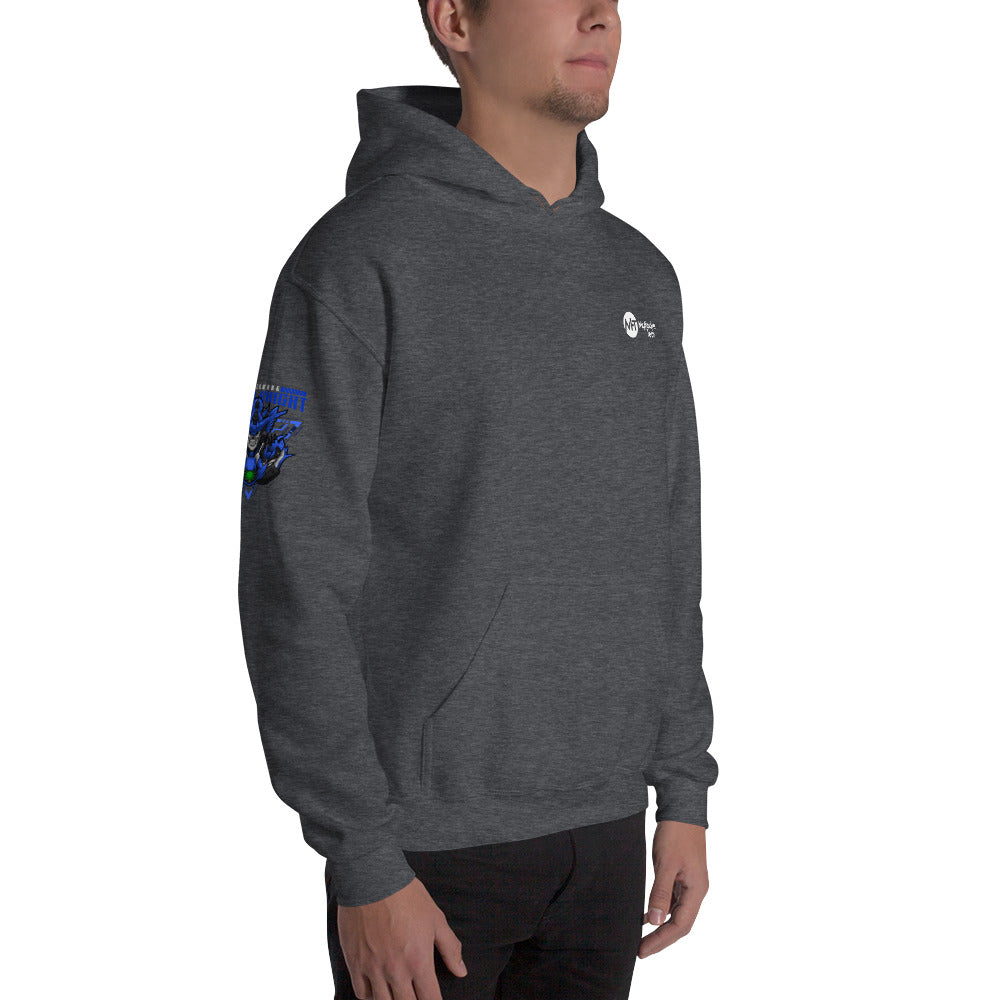 CyberWare Cyber knight - Unisex Hoodie (all sides print) by DarkByteGear