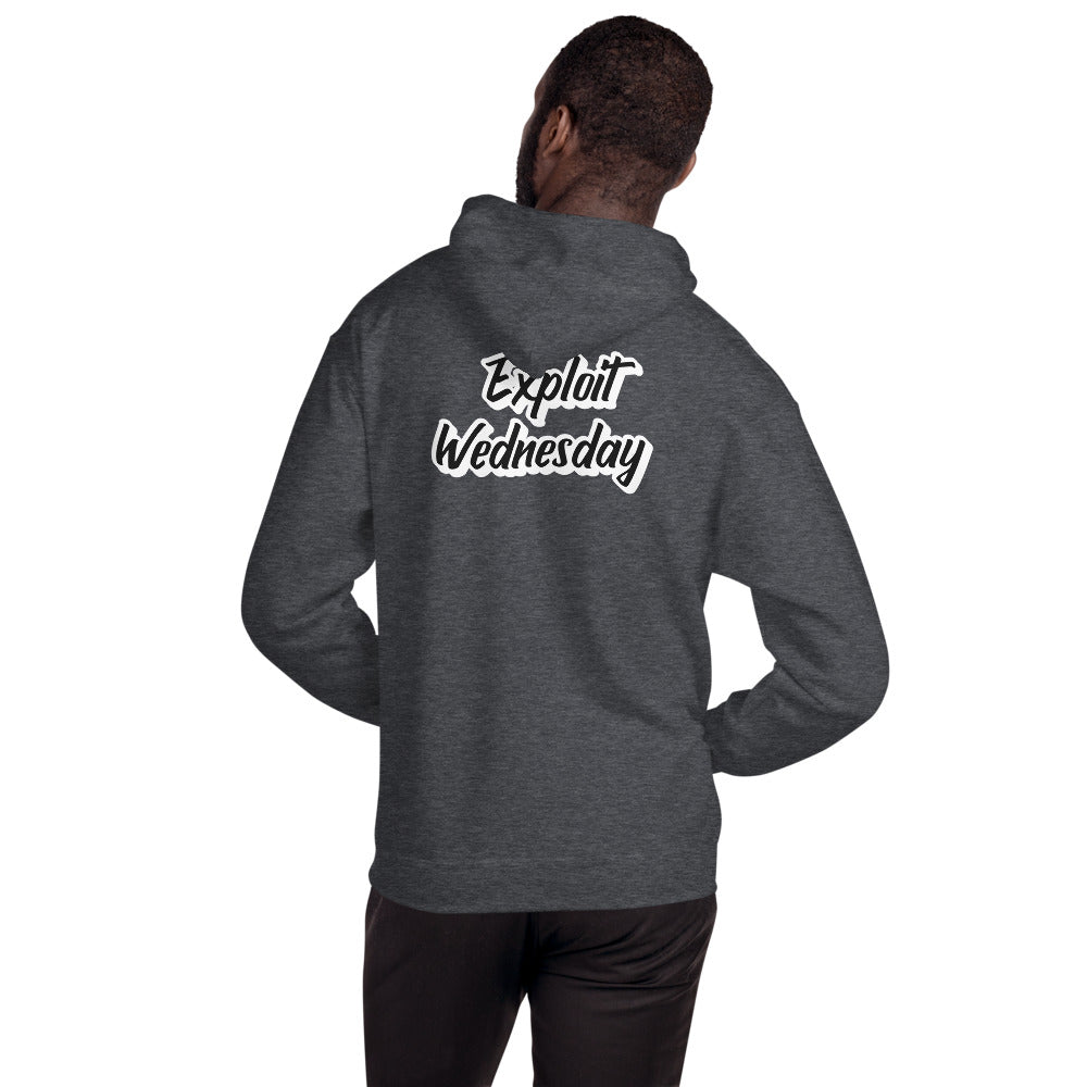Exploit Wednesday - Unisex Hoodie (back print) by DarkByteGear