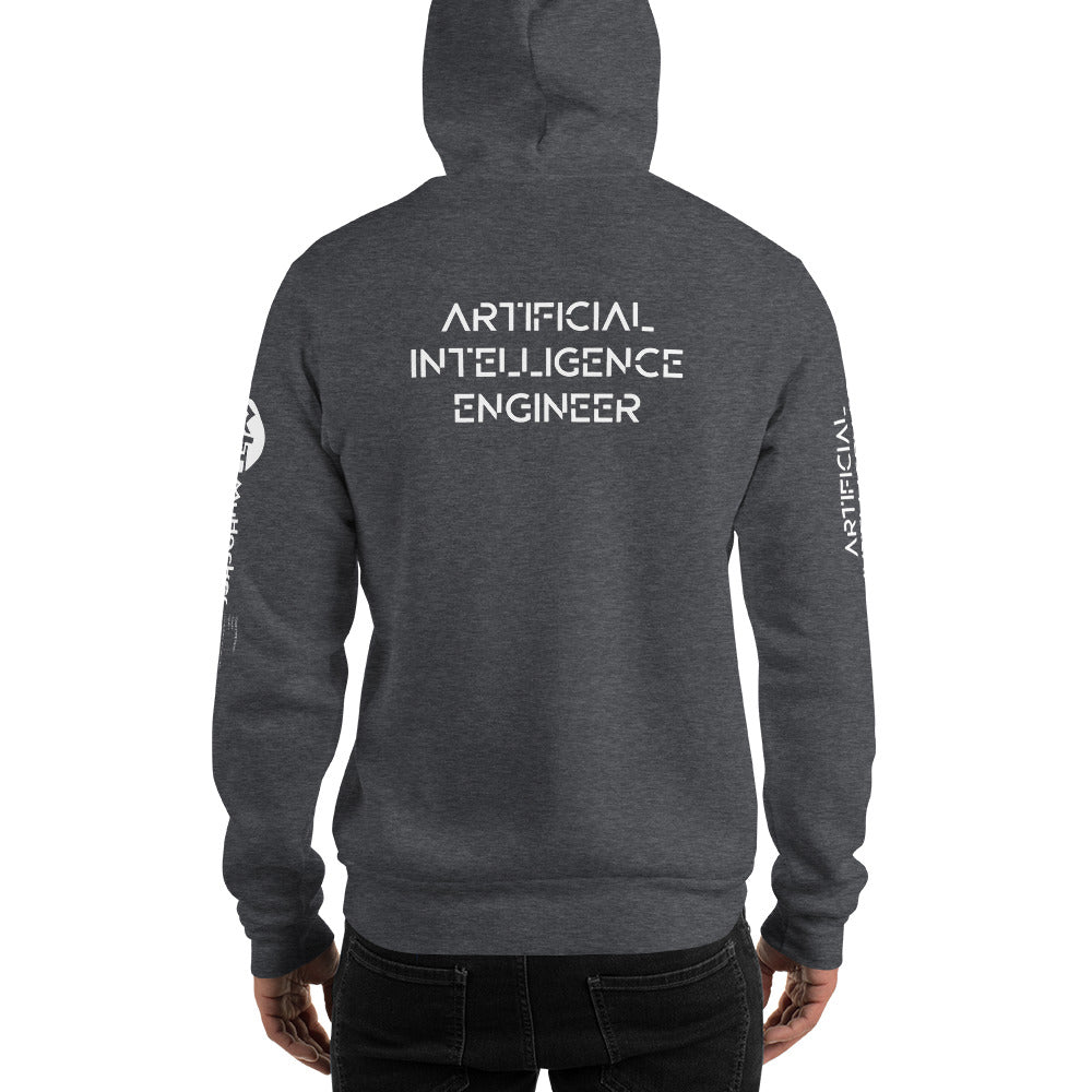 Artificial intelligence engineer - Unisex Hoodie (all sides print) by DarkByteGear