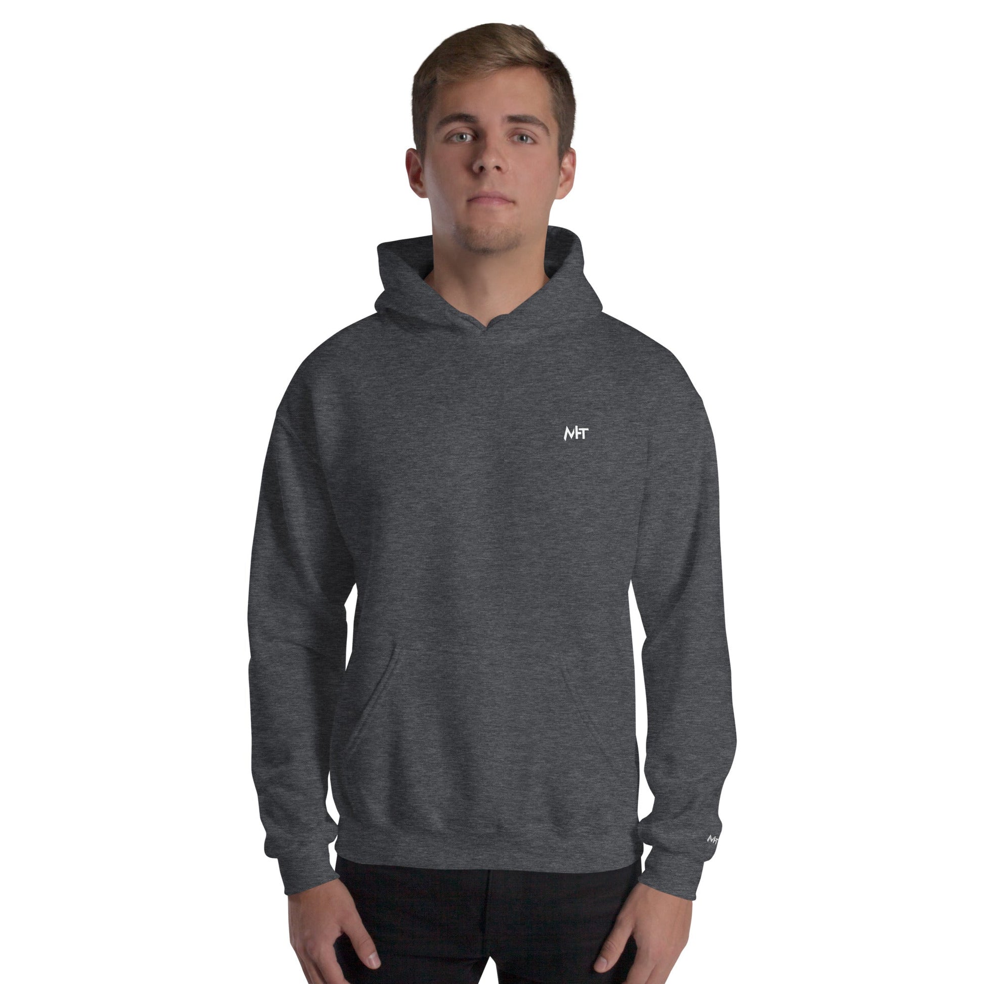 Grey Hat Hacker - Unisex Hoodie (back print) by DarkByteGear