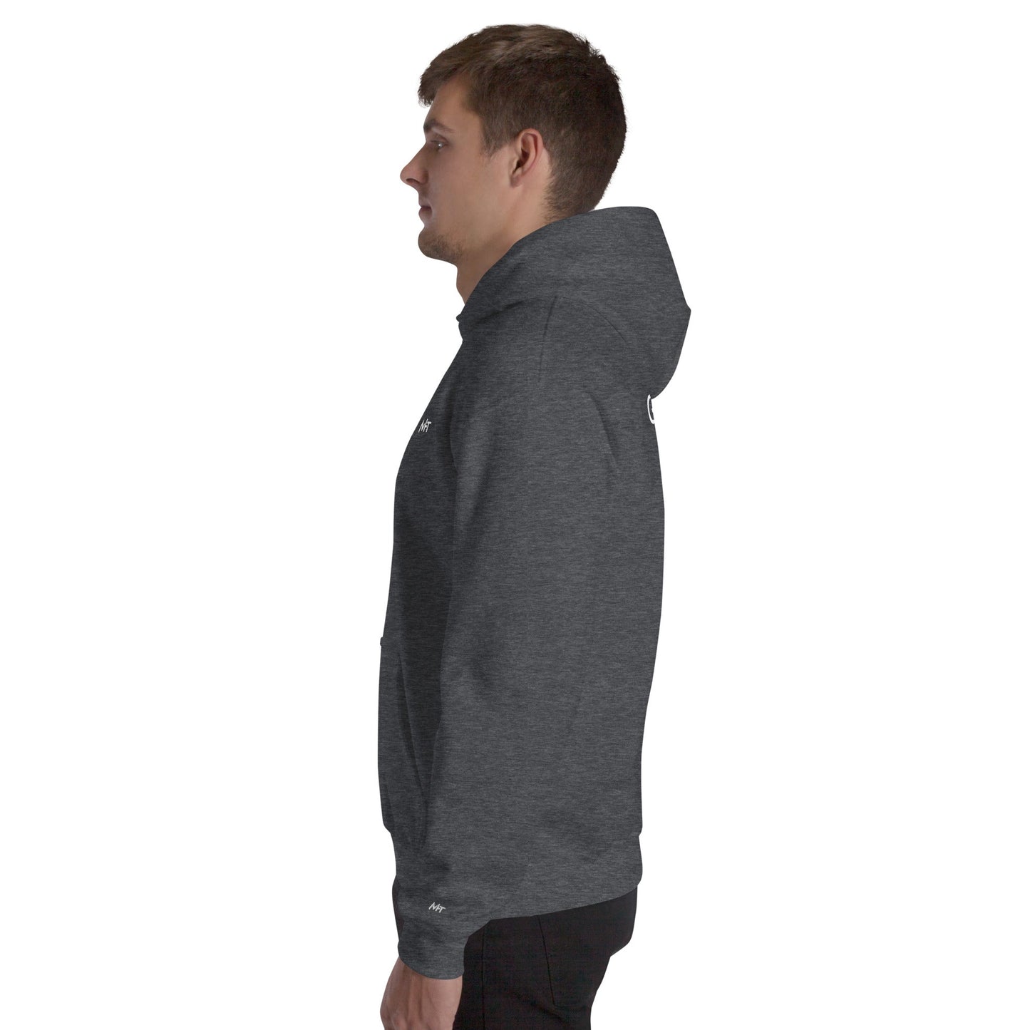 Grey Hat Hacker - Unisex Hoodie (back print) by DarkByteGear