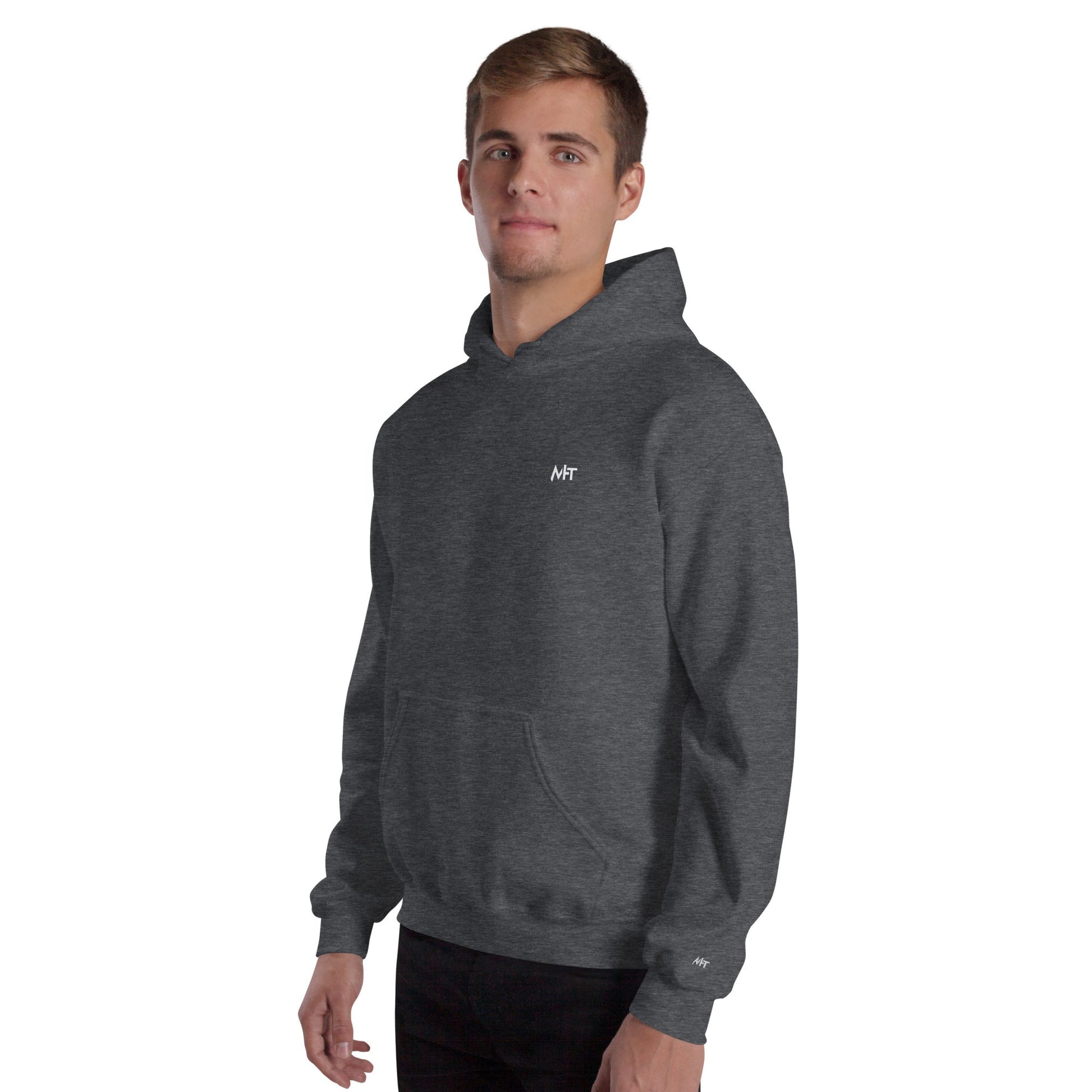 Grey Hat Hacker - Unisex Hoodie (back print) by DarkByteGear