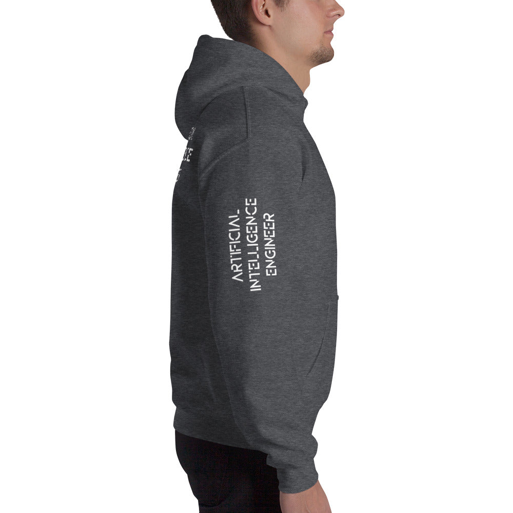 Artificial intelligence engineer - Unisex Hoodie (all sides print) by DarkByteGear