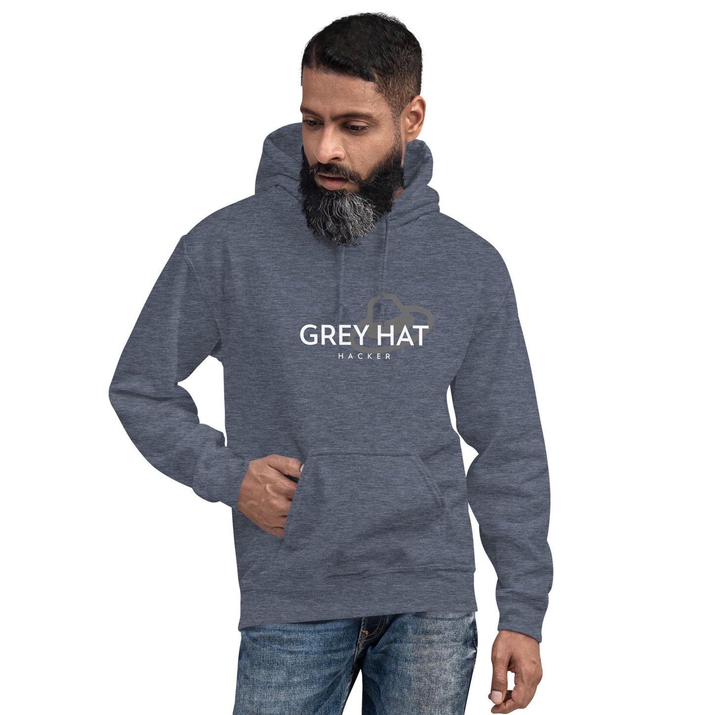 Grey Hat Hacker - Unisex Hoodie by DarkByteGear