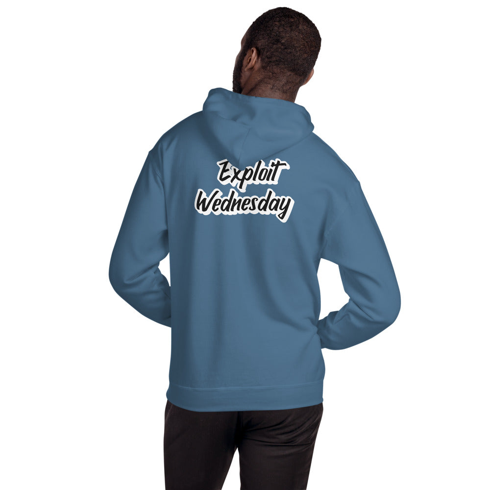 Exploit Wednesday - Unisex Hoodie (back print) by DarkByteGear