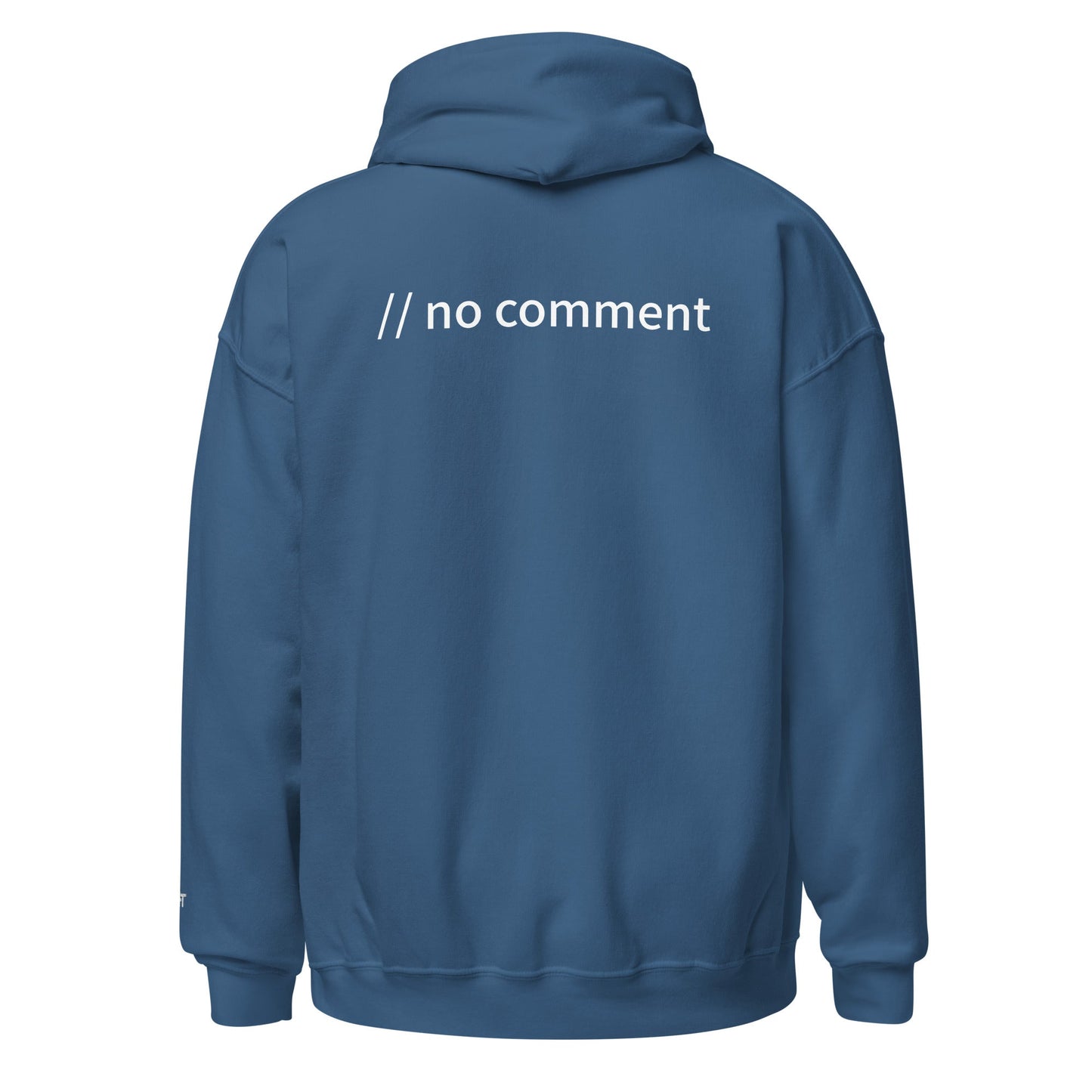 // no comment - Unisex Hoodie (with all sides design) by DarkByteGear