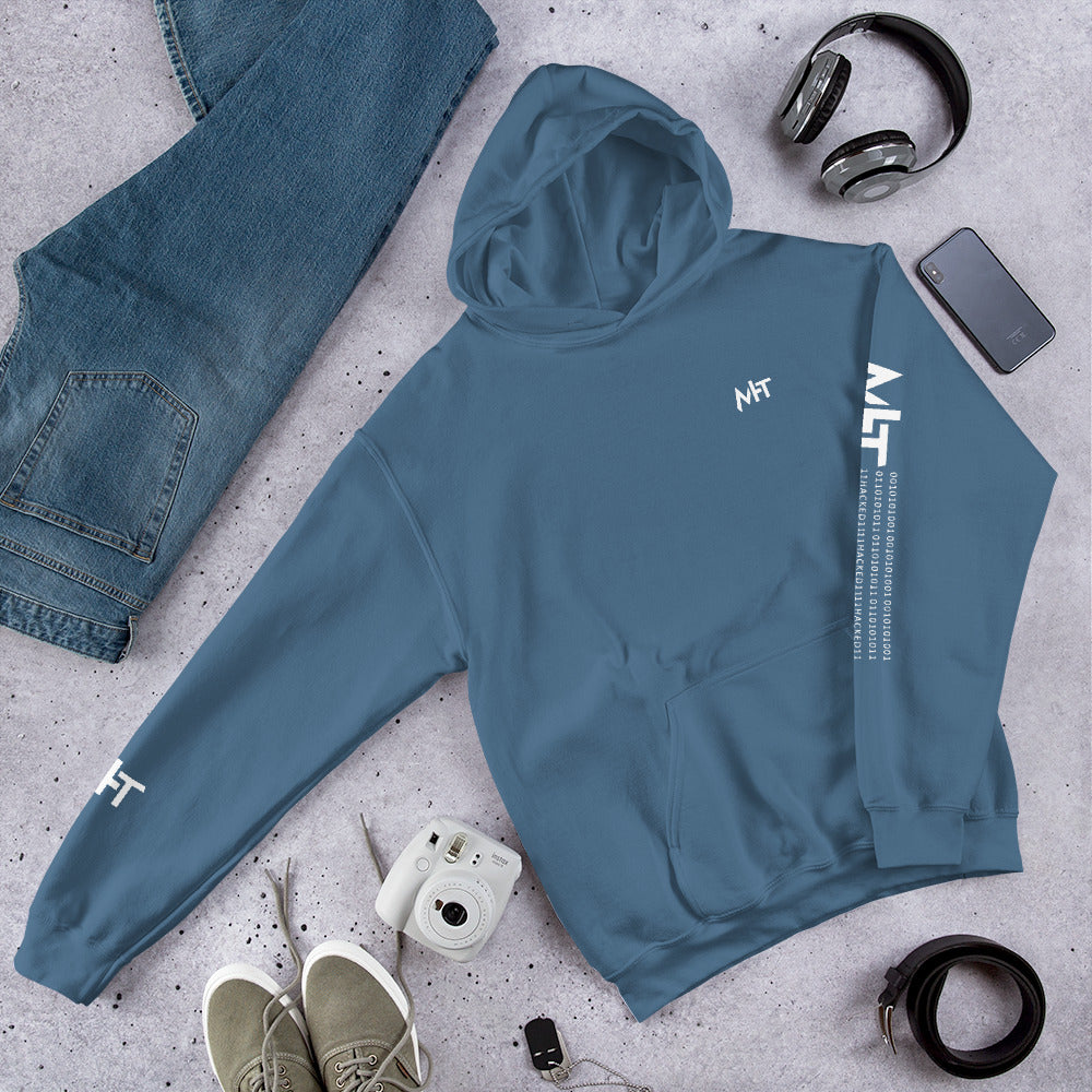 MHT - Unisex Hoodie (front plus sleeve print) by DarkByteGear