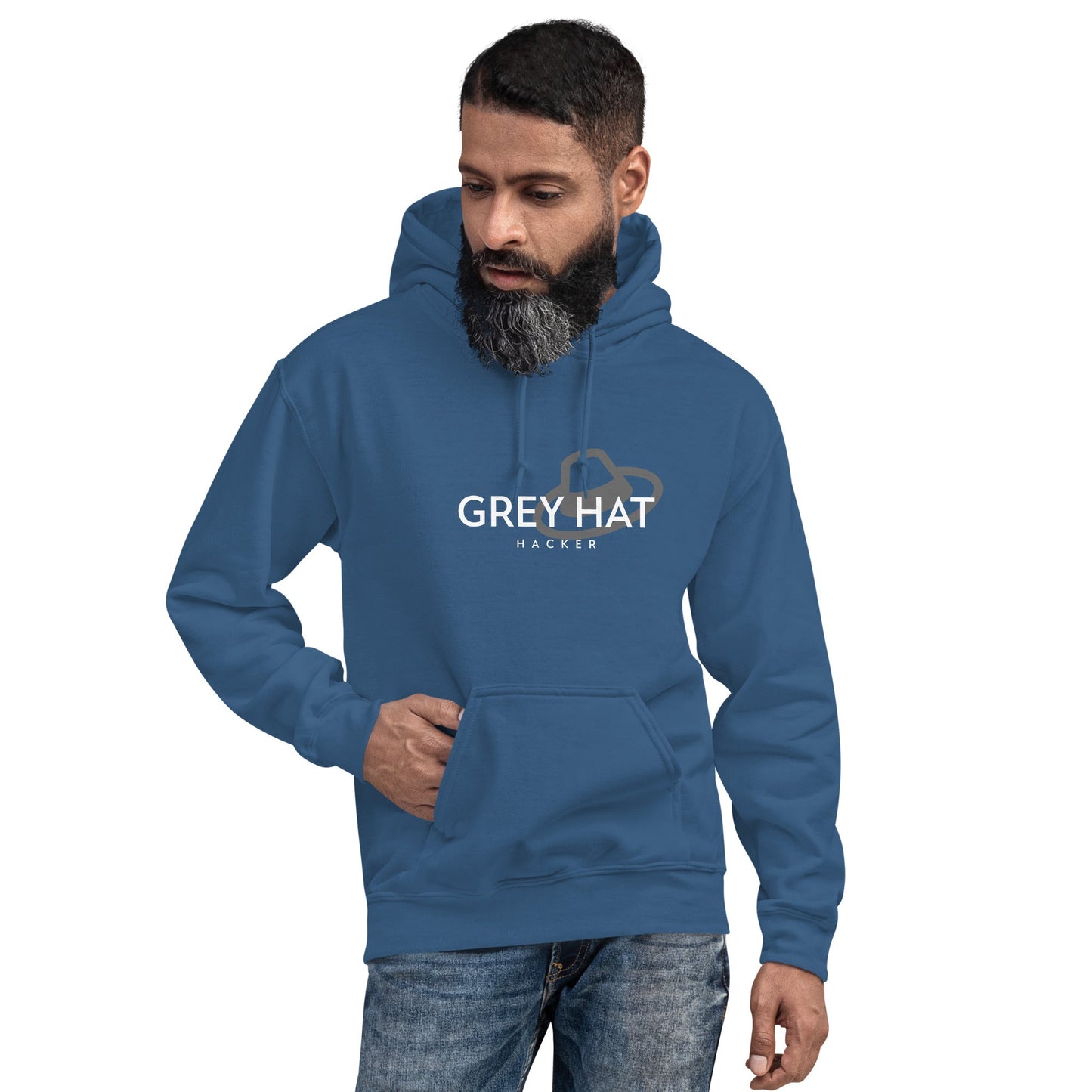 Grey Hat Hacker - Unisex Hoodie by DarkByteGear