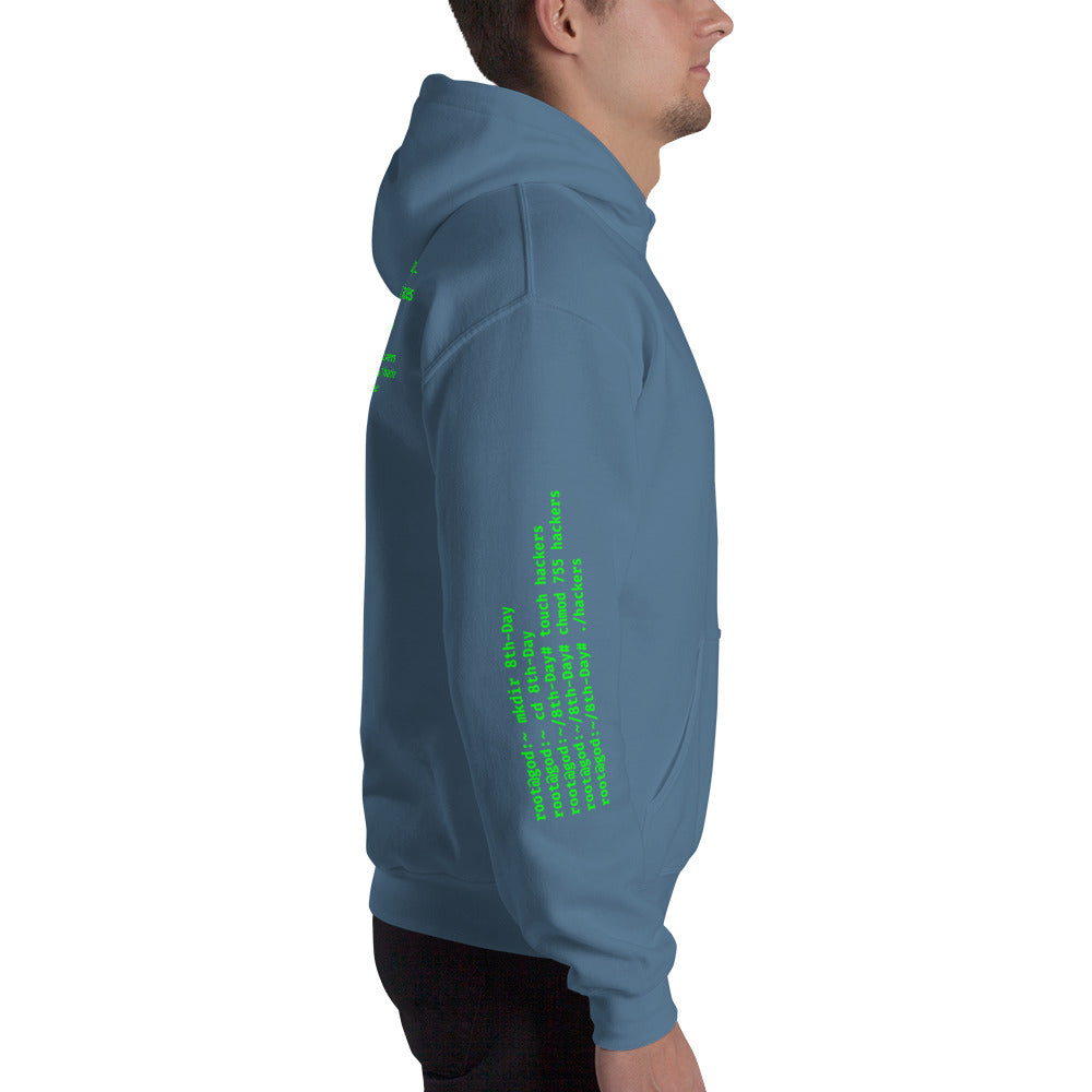 On the 8th day God created hackers - Unisex Hoodie (all side print) by DarkByteGear