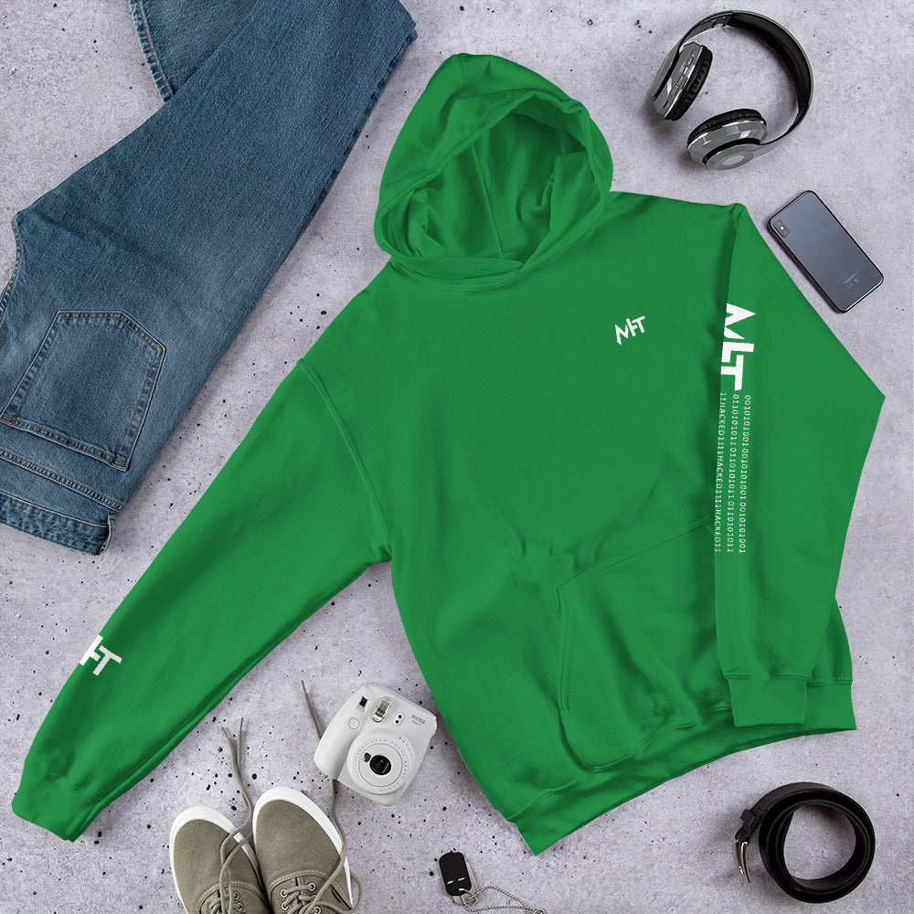MHT - Unisex Hoodie (front plus sleeve print) by DarkByteGear