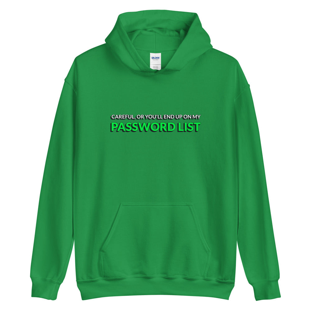 Password List - Unisex Hoodie by DarkByteGear