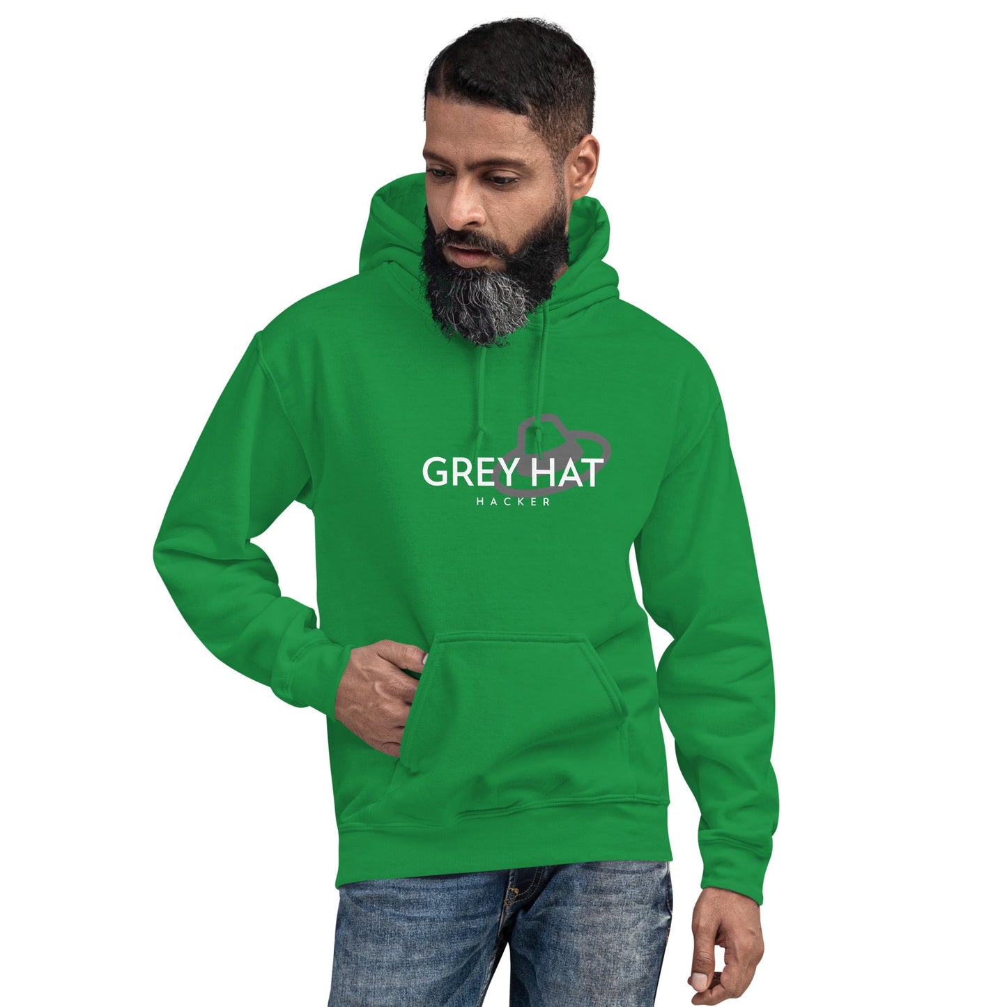 Grey Hat Hacker - Unisex Hoodie by DarkByteGear