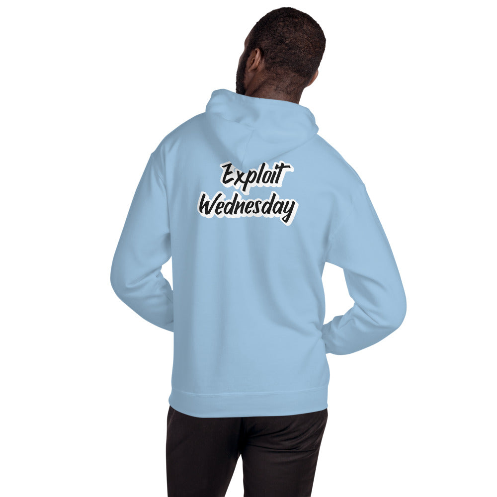 Exploit Wednesday - Unisex Hoodie (back print) by DarkByteGear