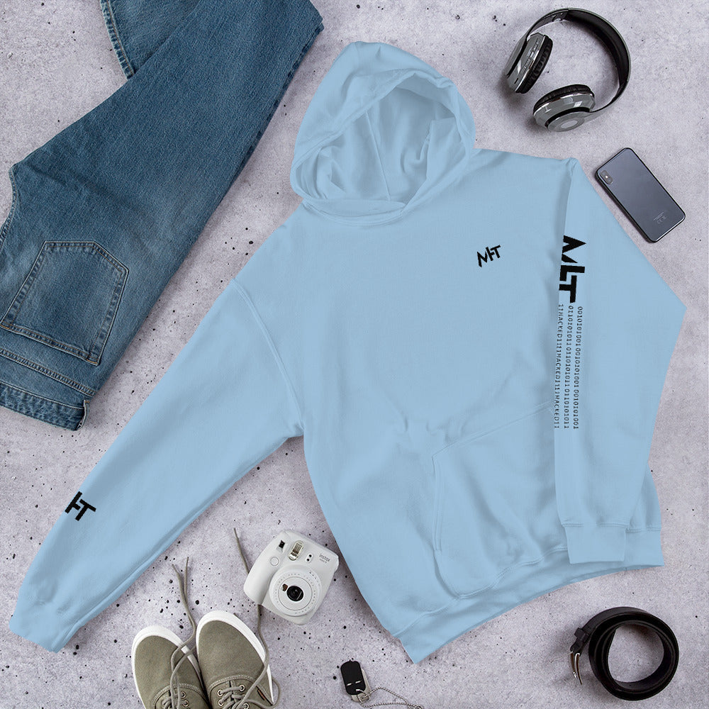 MHT - Unisex Hoodie (front plus sleeve print) by DarkByteGear