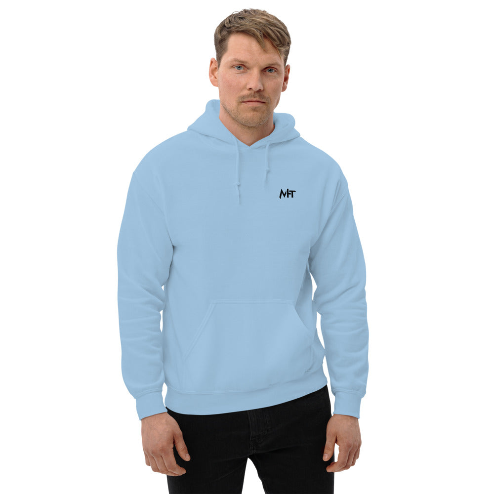 Hack this - Unisex Hoodie (back print) by DarkByteGear