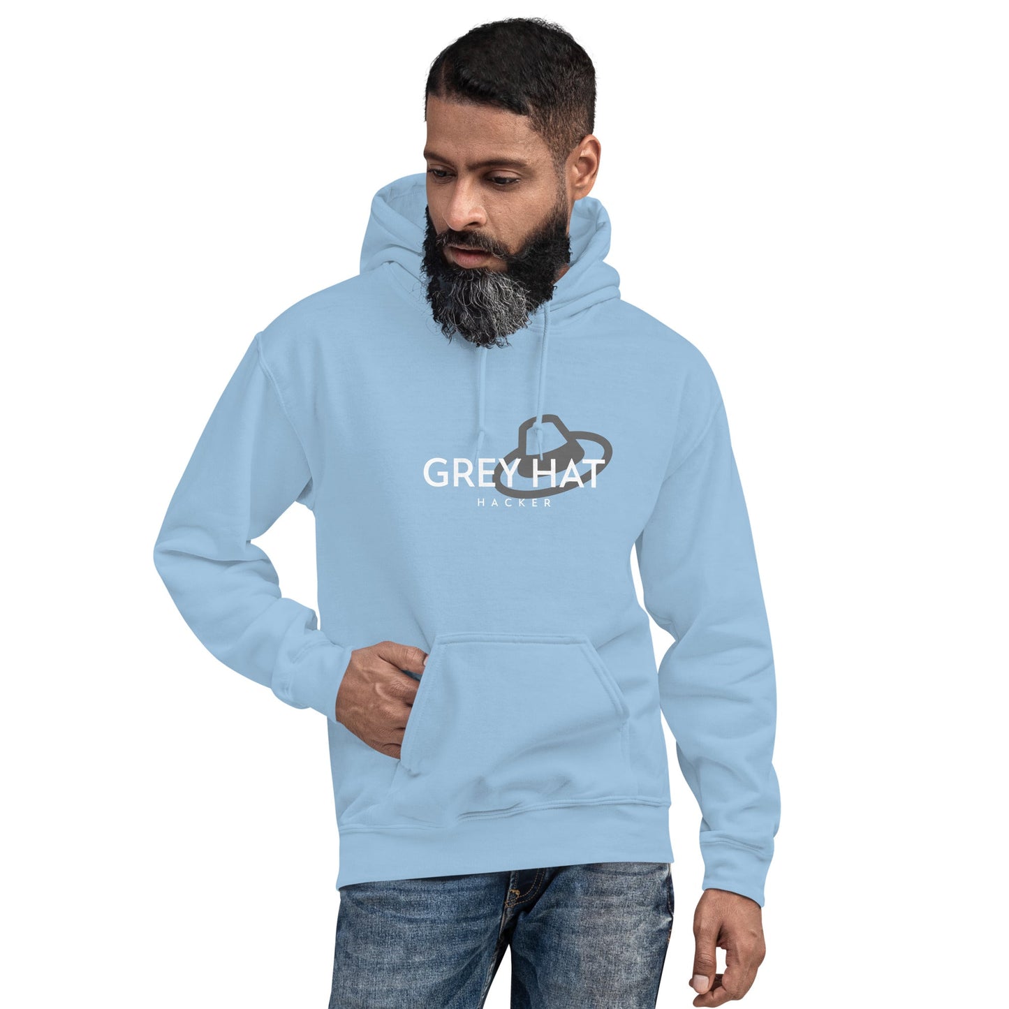 Grey Hat Hacker - Unisex Hoodie by DarkByteGear