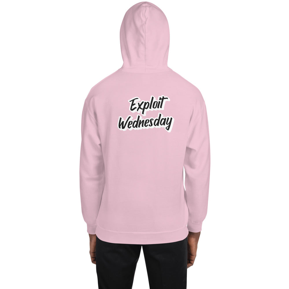Exploit Wednesday - Unisex Hoodie (back print) by DarkByteGear