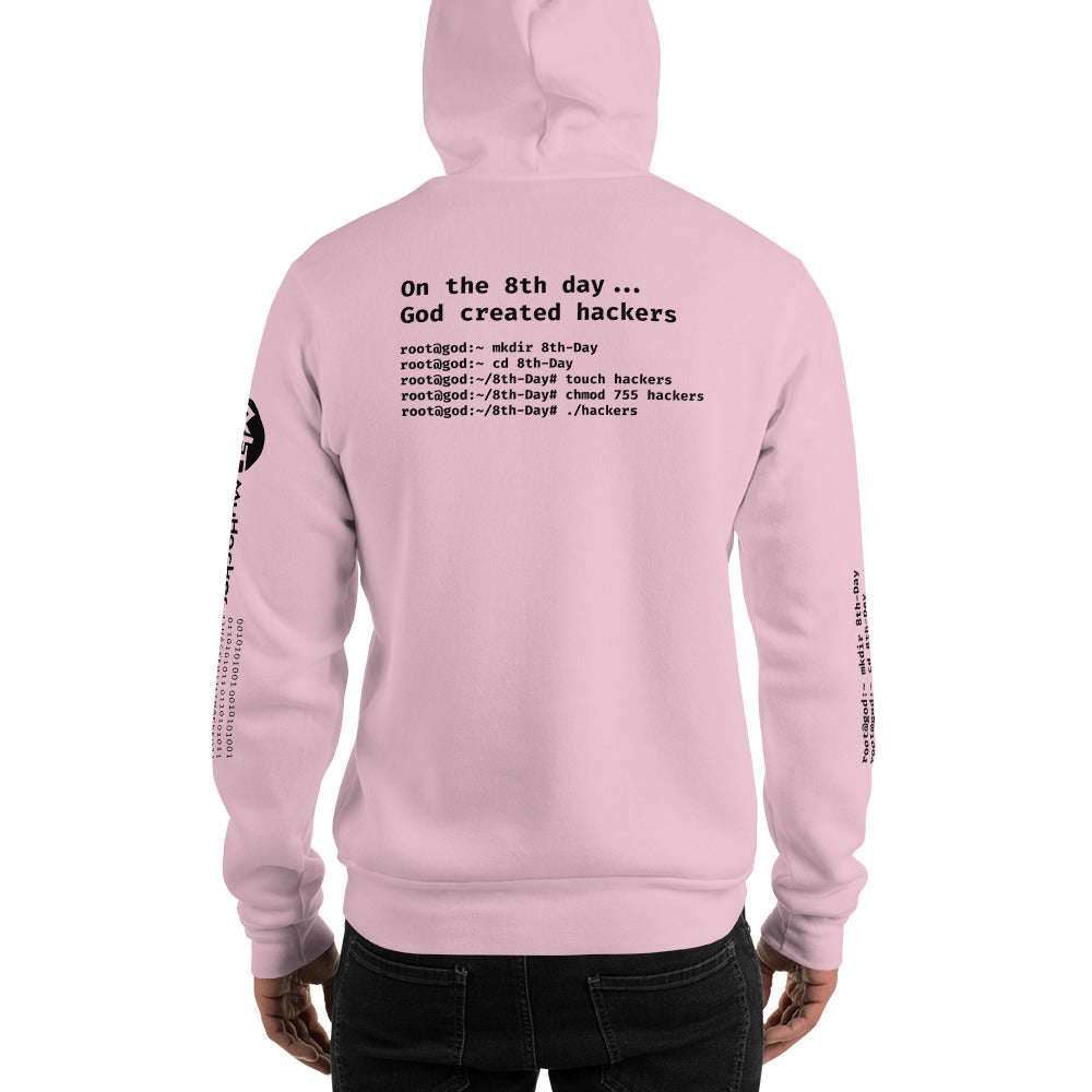 On the 8th day God created hackers - Unisex Hoodie (all side print) by DarkByteGear