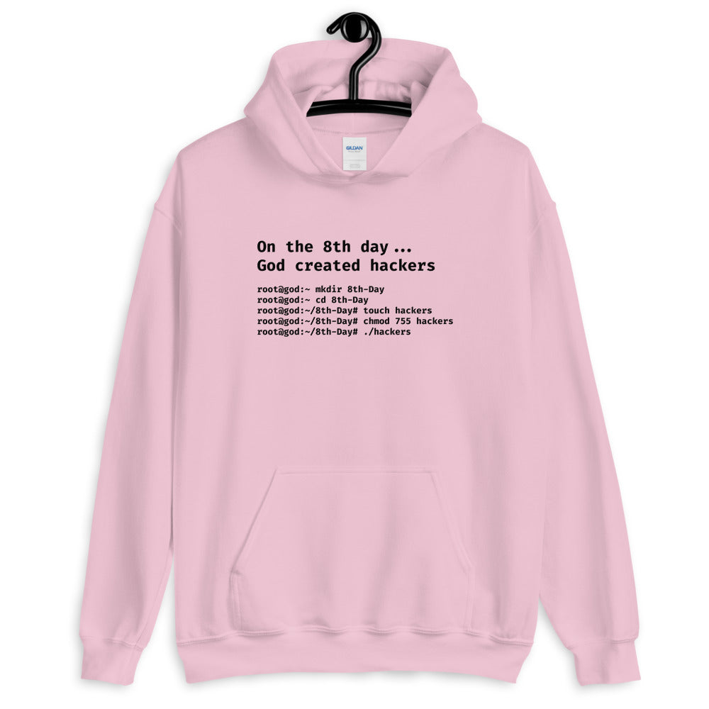 On the 8th day God created hackers - Unisex Hoodie by DarkByteGear