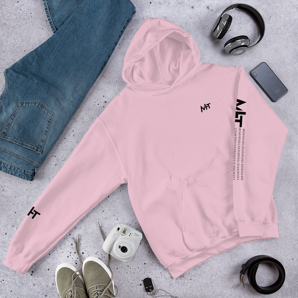MHT - Unisex Hoodie (front plus sleeve print) by DarkByteGear