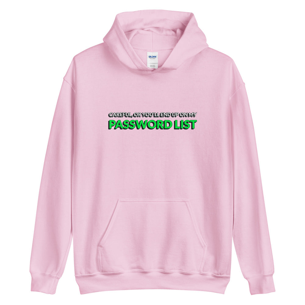 Password List - Unisex Hoodie by DarkByteGear