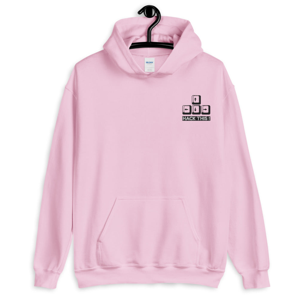 Hack this - Unisex Hoodie (embroidery) by DarkByteGear