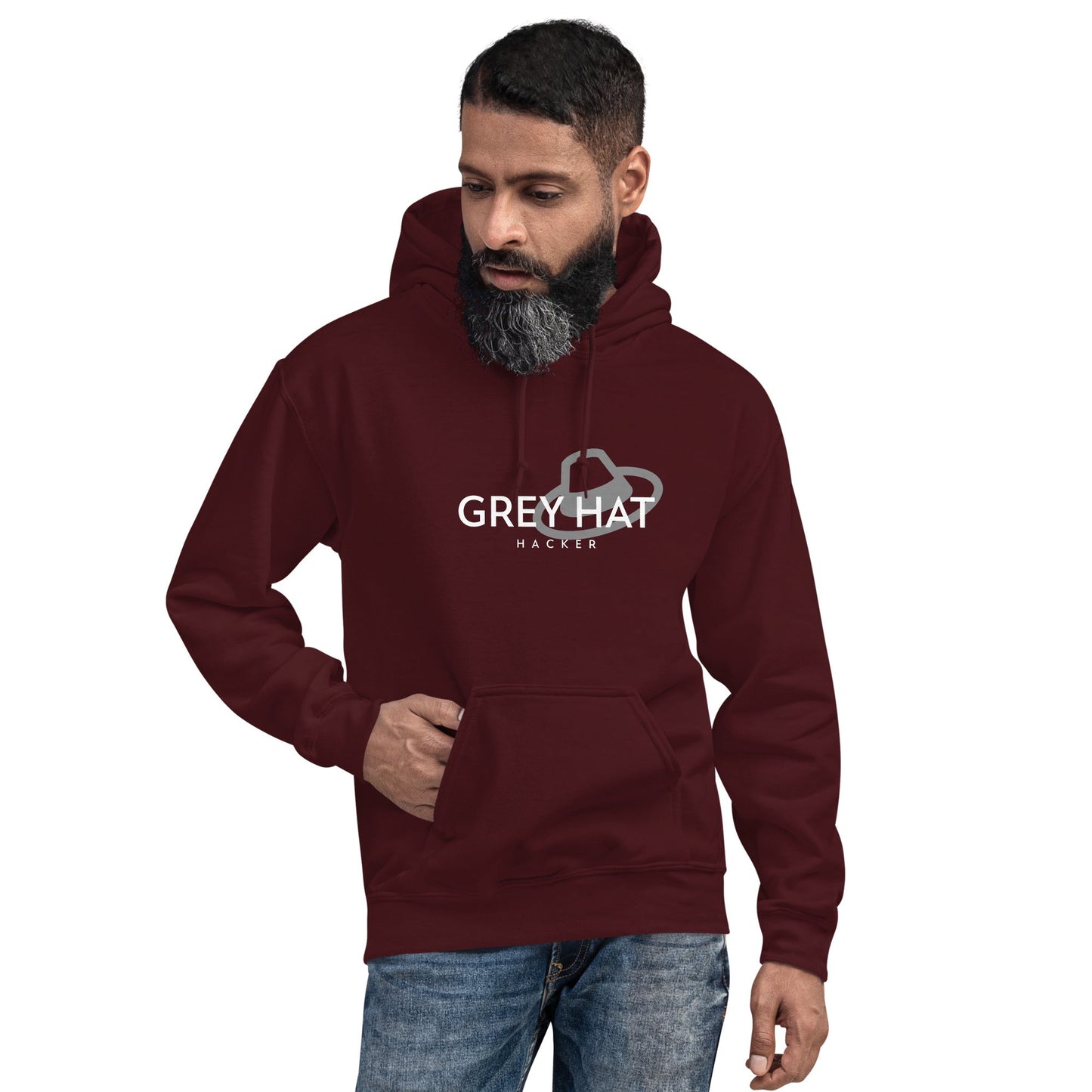 Grey Hat Hacker - Unisex Hoodie by DarkByteGear