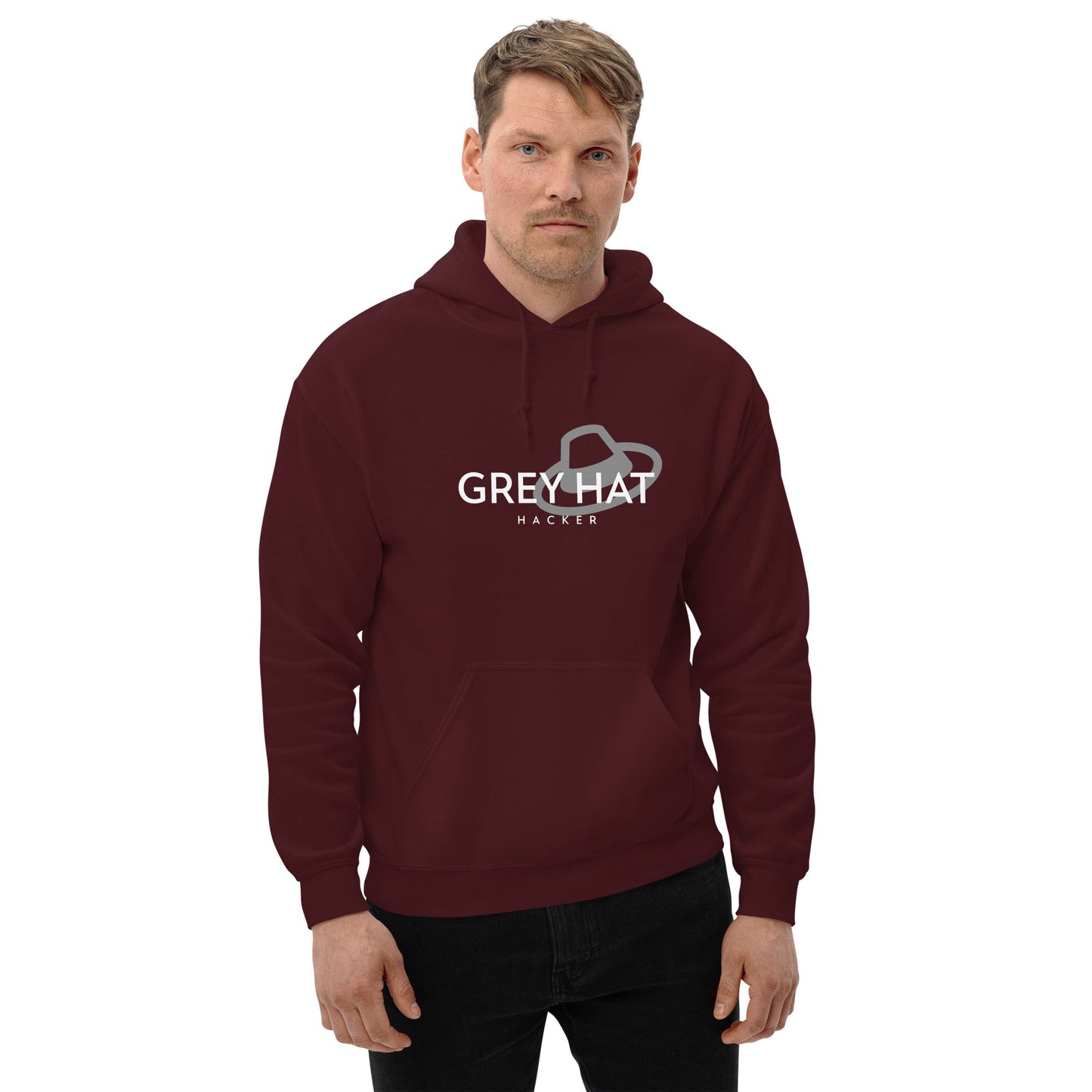 Grey Hat Hacker - Unisex Hoodie by DarkByteGear