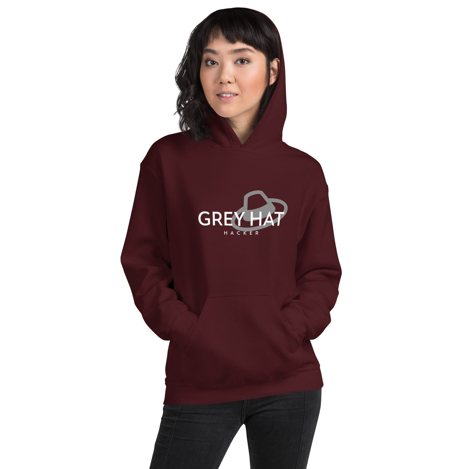 Grey Hat Hacker - Unisex Hoodie by DarkByteGear