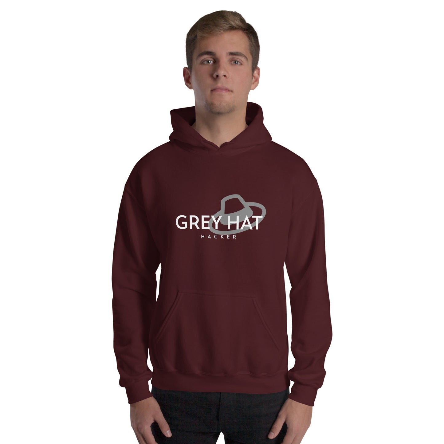 Grey Hat Hacker - Unisex Hoodie by DarkByteGear