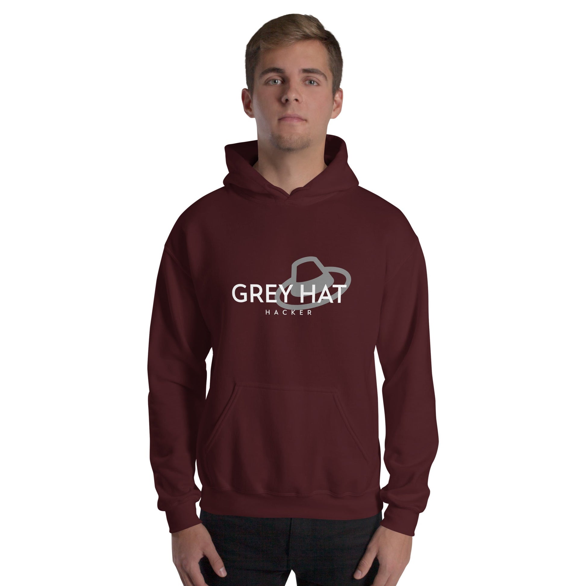 Grey Hat Hacker - Unisex Hoodie by DarkByteGear
