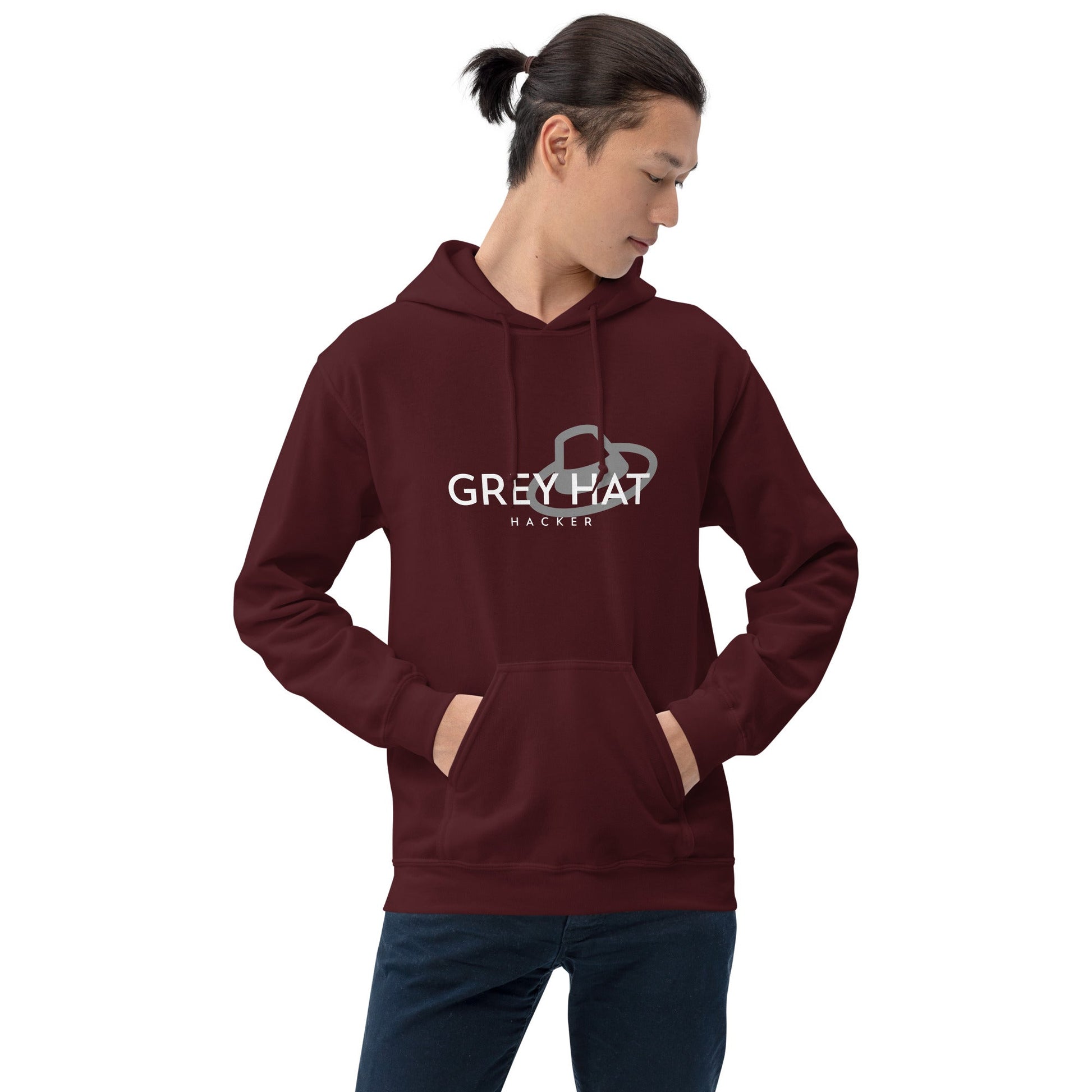 Grey Hat Hacker - Unisex Hoodie by DarkByteGear