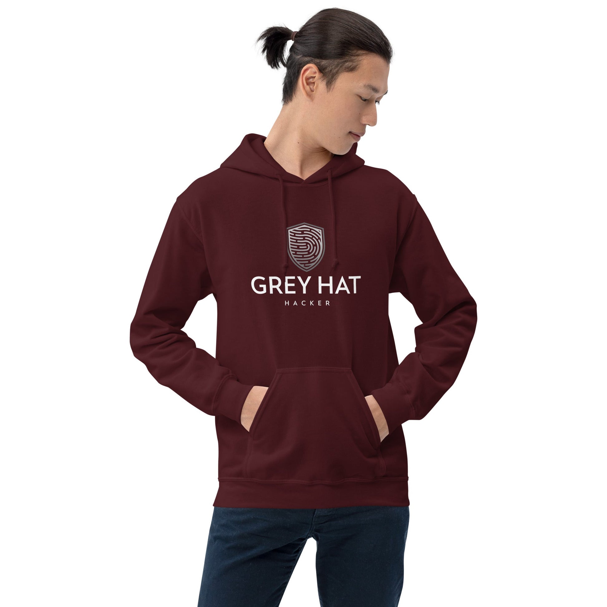 Grey Hat Hacker - Unisex Hoodie by DarkByteGear